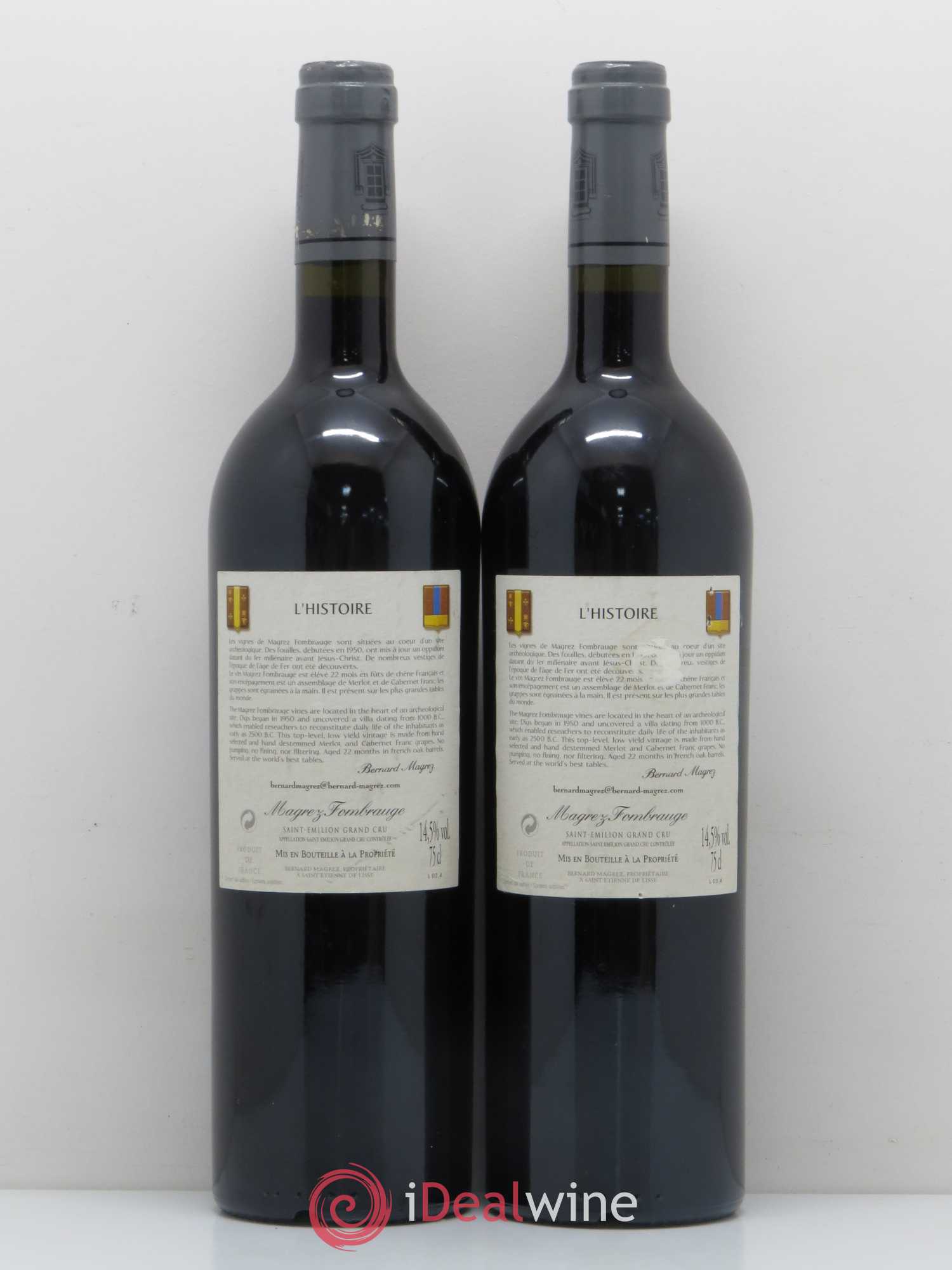 Château Magrez Fombrauge 2003 - Lot de 2 bouteilles - 1