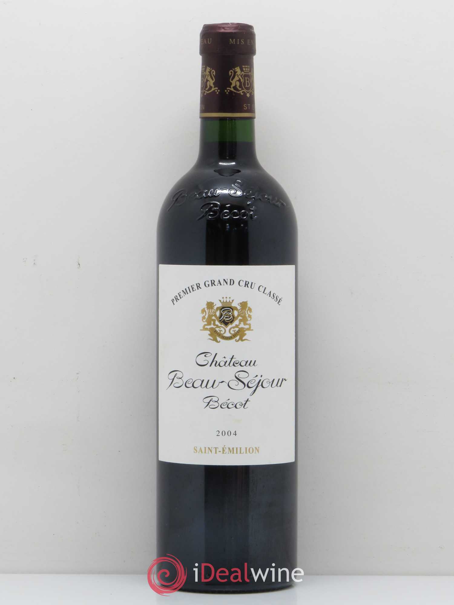 Château Beau-Séjour Bécot 1er Grand Cru Classé B 2004 - Lot de 1 bouteille - 0