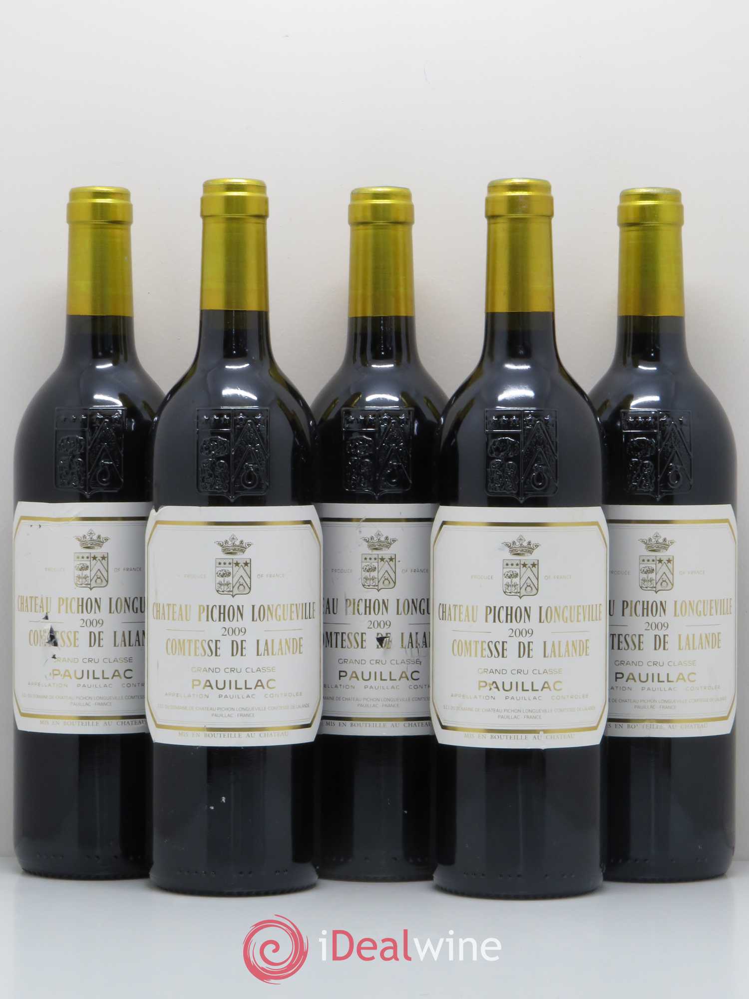Château Pichon Longueville Comtesse de Lalande 2ème Grand Cru Classé 2009 - Lot de 5 bouteilles - 0
