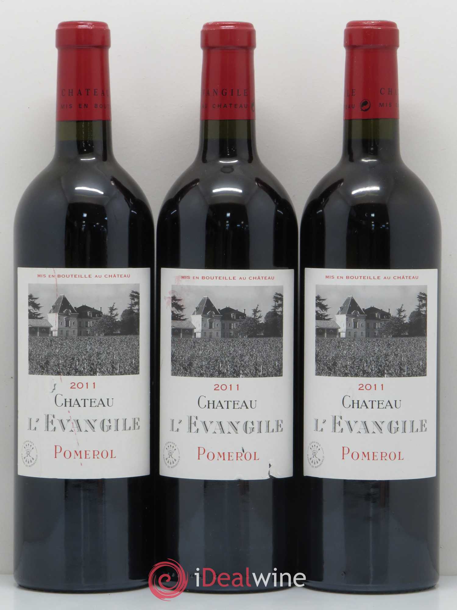 Château l' Évangile 2011 - Lot de 3 bouteilles - 0