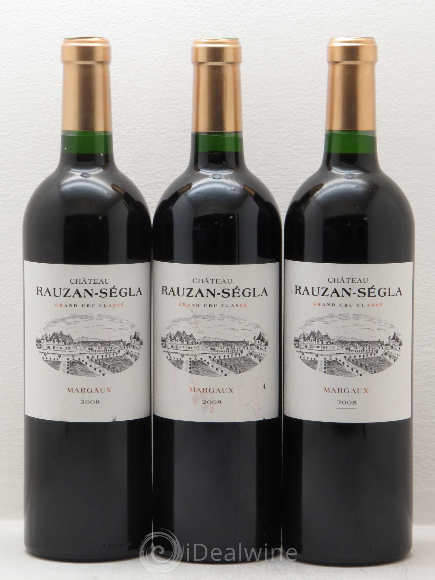 Château Rauzan Ségla Grand Cru Classé 2008 - Posten von 3 Flaschen - 0