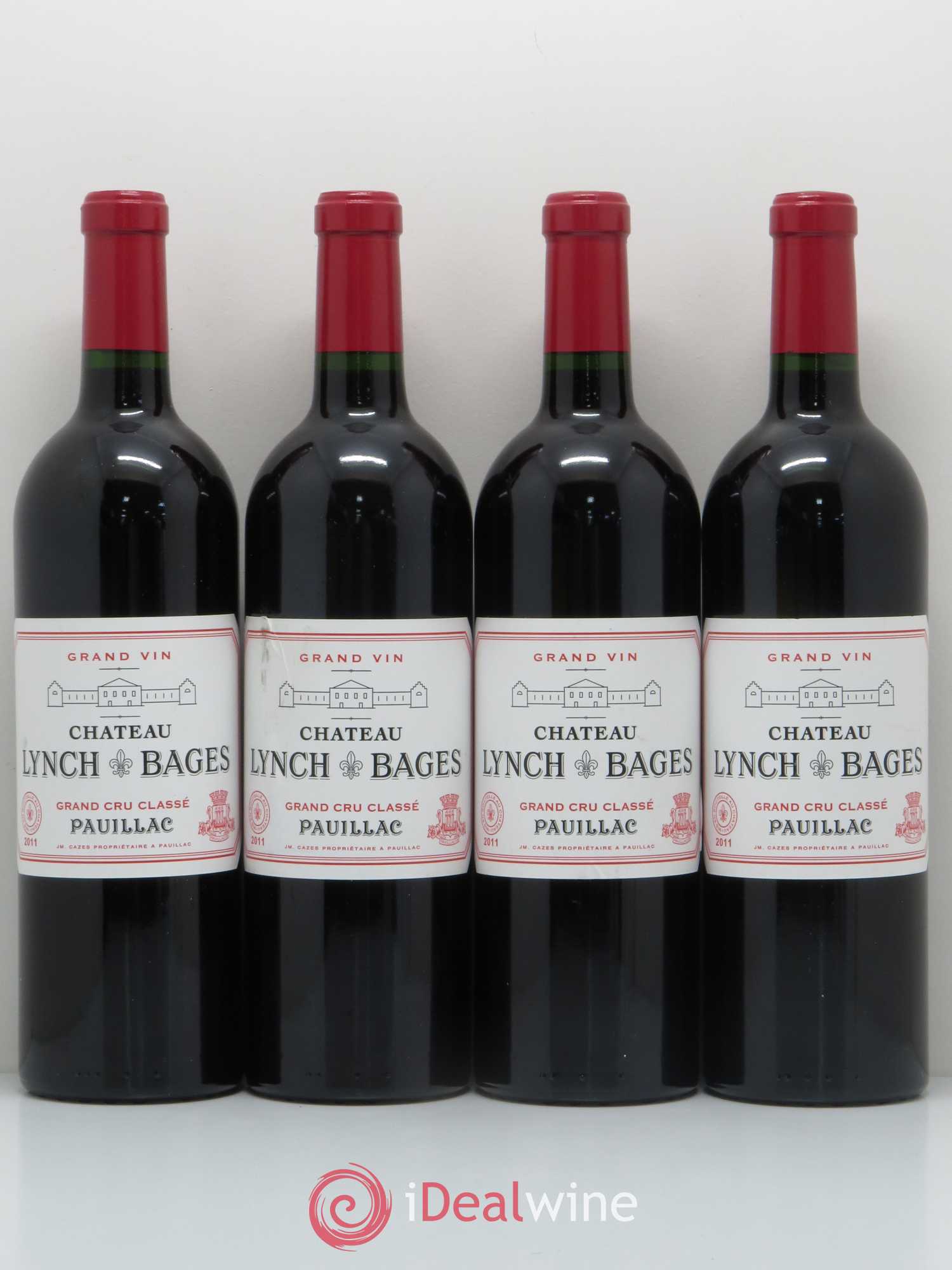 Château Lynch Bages 5ème Grand Cru Classé 2011 - Lot de 4 bouteilles - 0