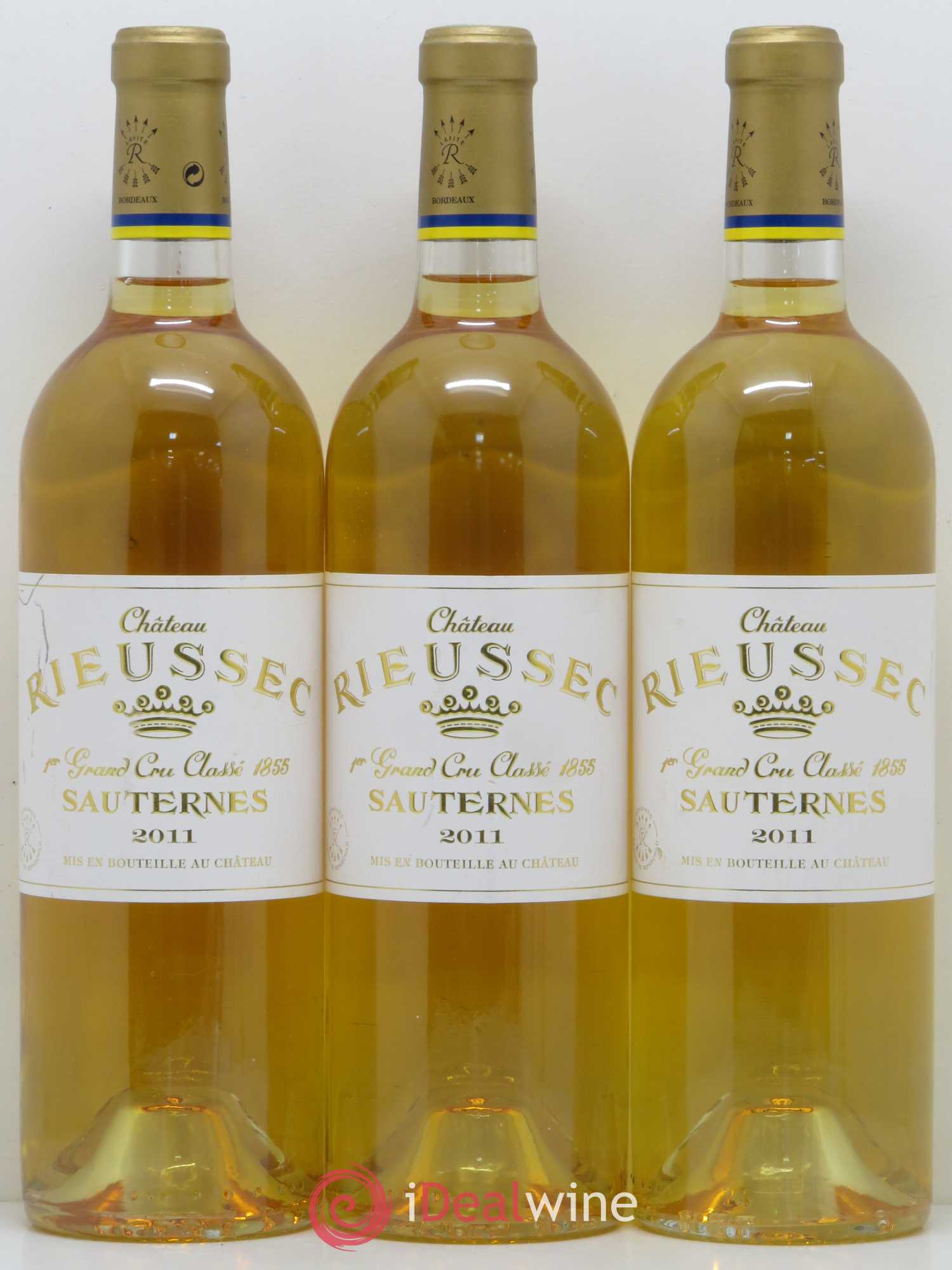 Château Rieussec 1er Grand Cru Classé 2011 - Lotto di 3 bottiglie - 0