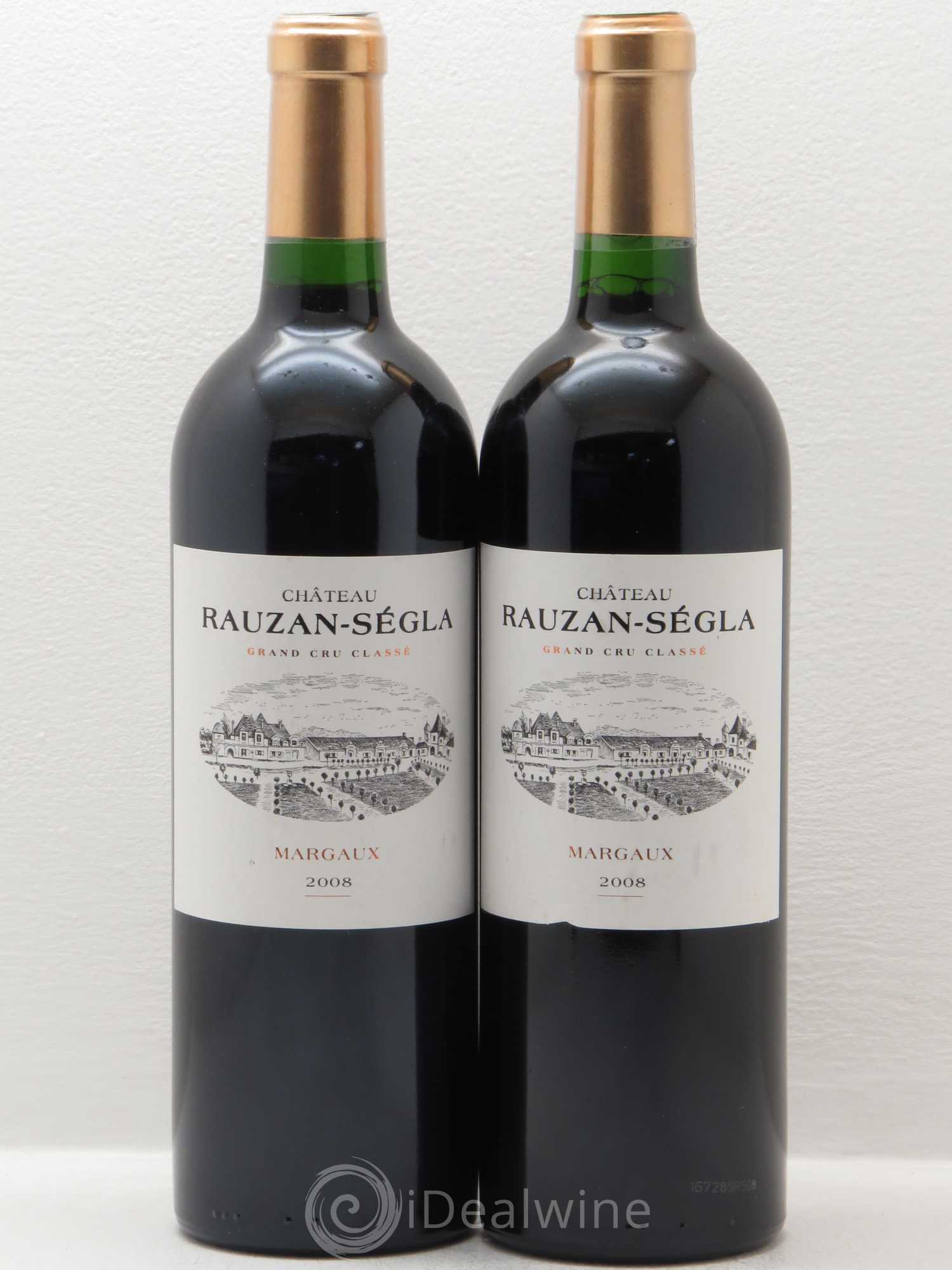 Château Rauzan Ségla Grand Cru Classé 2008 - Lot de 2 bouteilles - 0