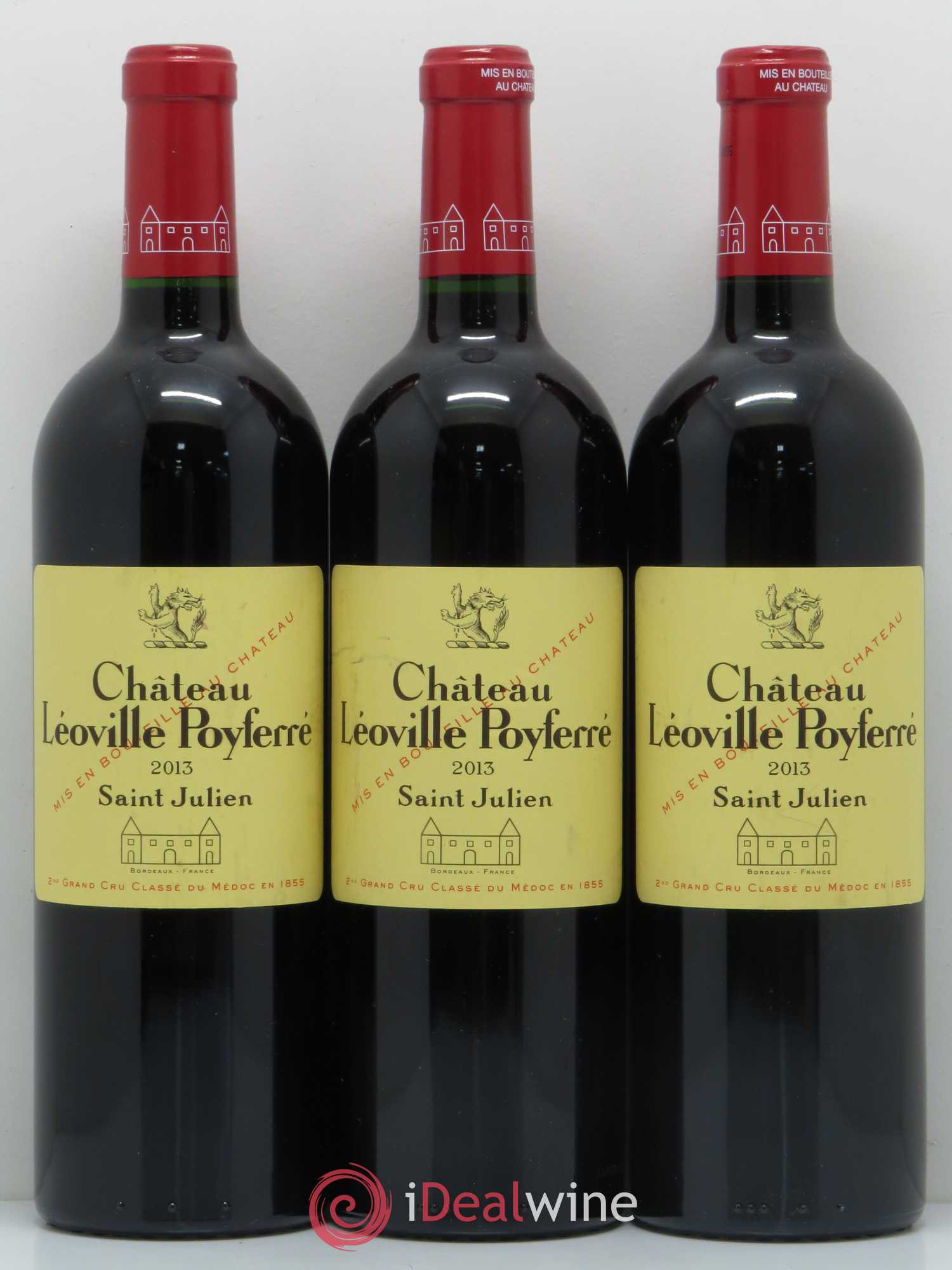Château Léoville Poyferré 2ème Grand Cru Classé 2013 - Lot de 3 bouteilles - 0