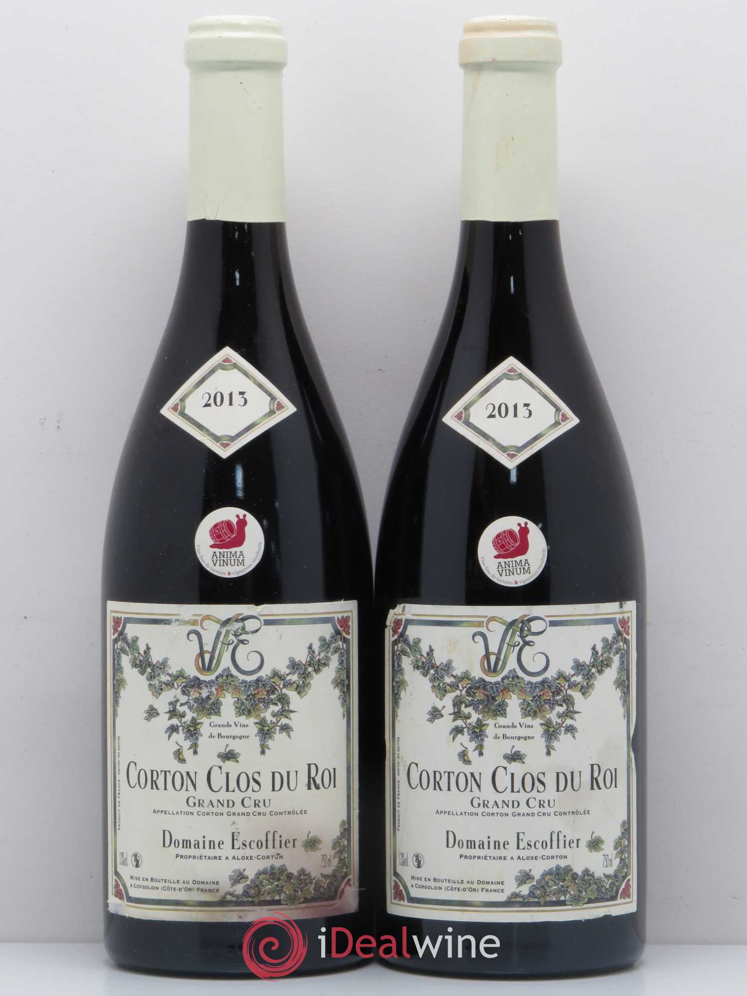 Corton Grand Cru Clos Du Roi Domaine Escoffier 2013 - Posten von 2 Flaschen - 0
