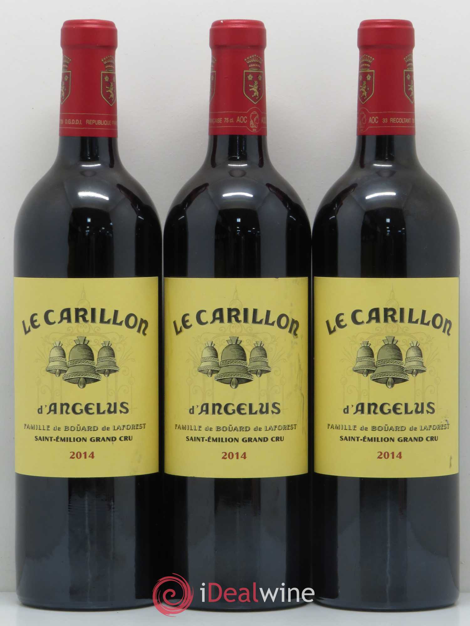 Le Carillon de l'Angélus Second Vin 2014 - Lot de 3 bouteilles - 0