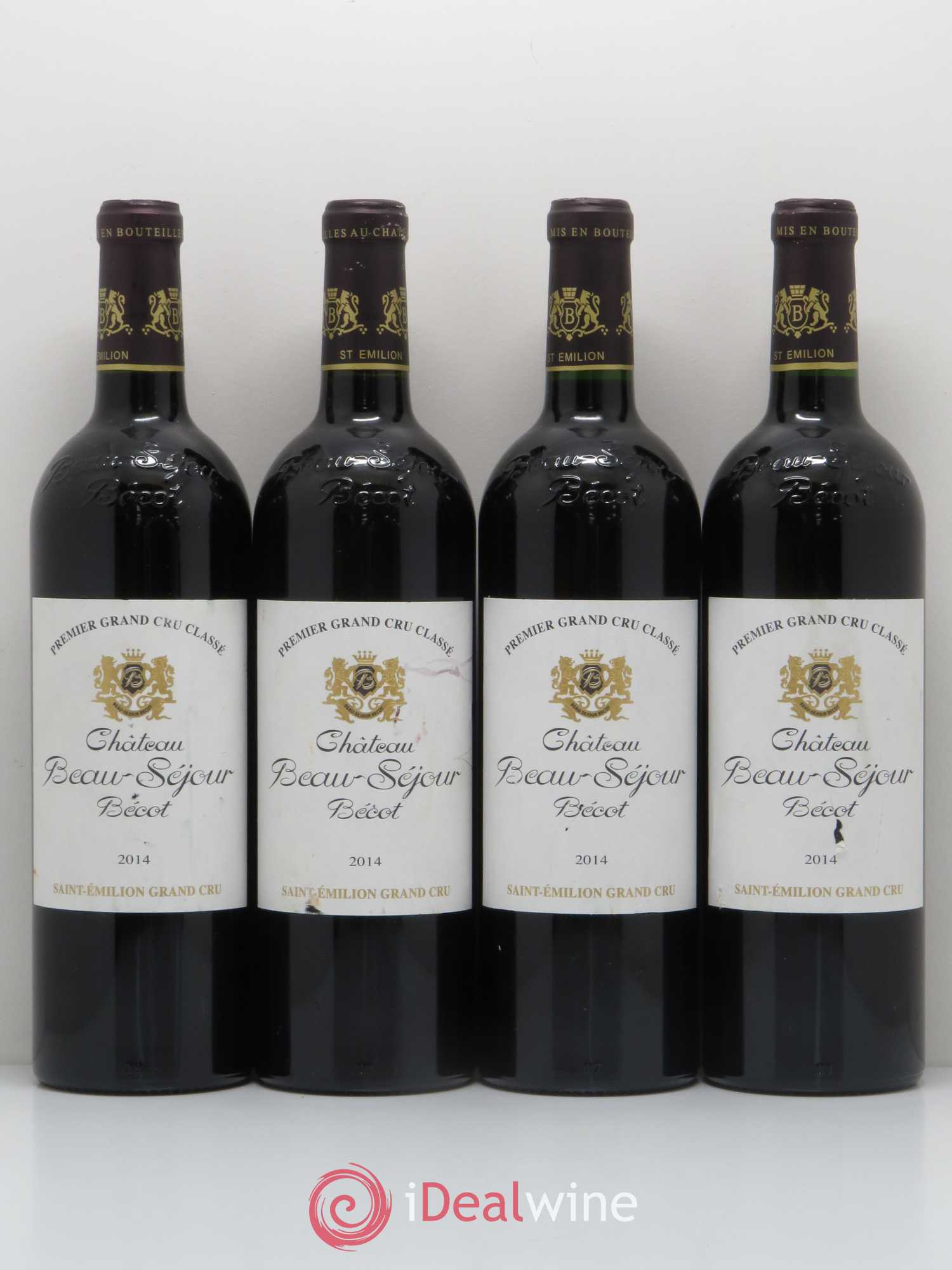Château Beau-Séjour Bécot 1er Grand Cru Classé B 2014 - Lot de 4 bouteilles - 0