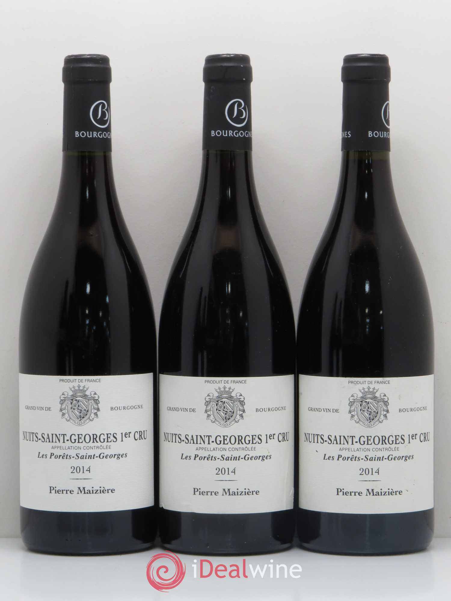 Nuits-Saint-Georges 1er Cru Les Porêts Saint Georges Domaine Pierre Maizière  2014 - Posten von 5 Flaschen - 1