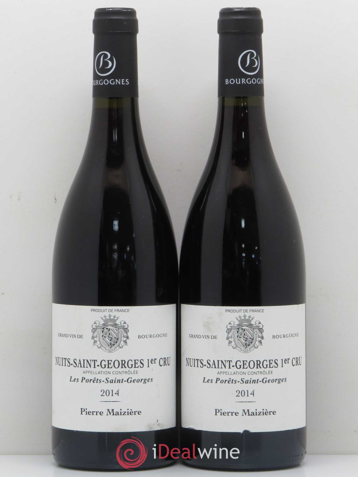 Nuits-Saint-Georges 1er Cru Les Porêts Saint Georges Domaine Pierre Maizière  2014 - Posten von 5 Flaschen - 2