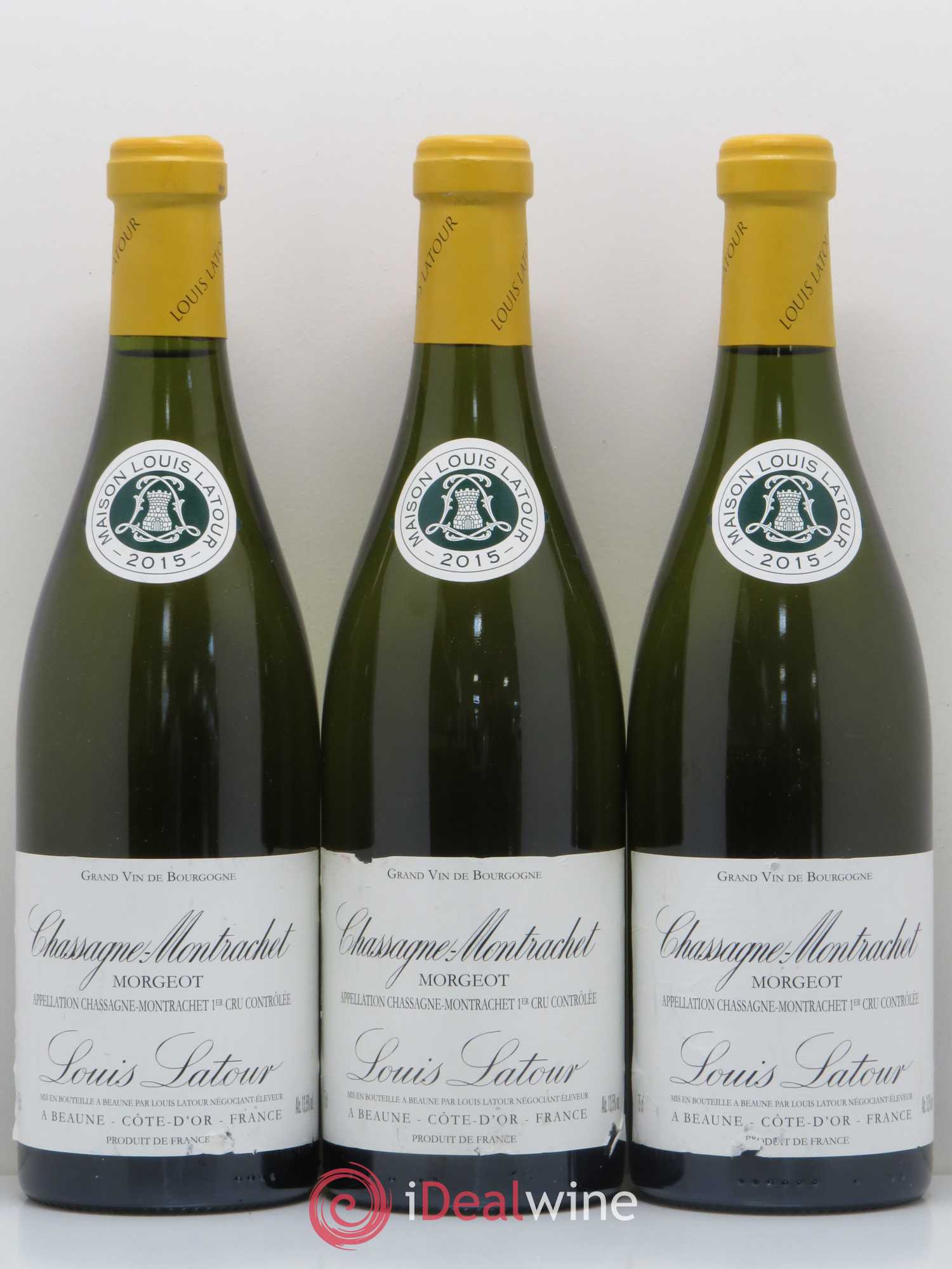 Chassagne-Montrachet 1er Cru Morgeot Louis Latour 2015 - Posten von 3 Flaschen - 0