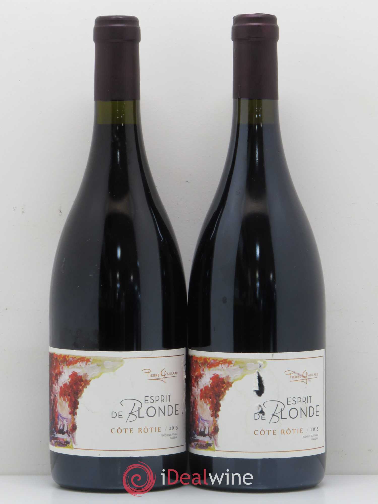 Côte-Rôtie Pierre Gaillard Esprit de Blonde 2015 - Posten von 2 Flaschen - 0
