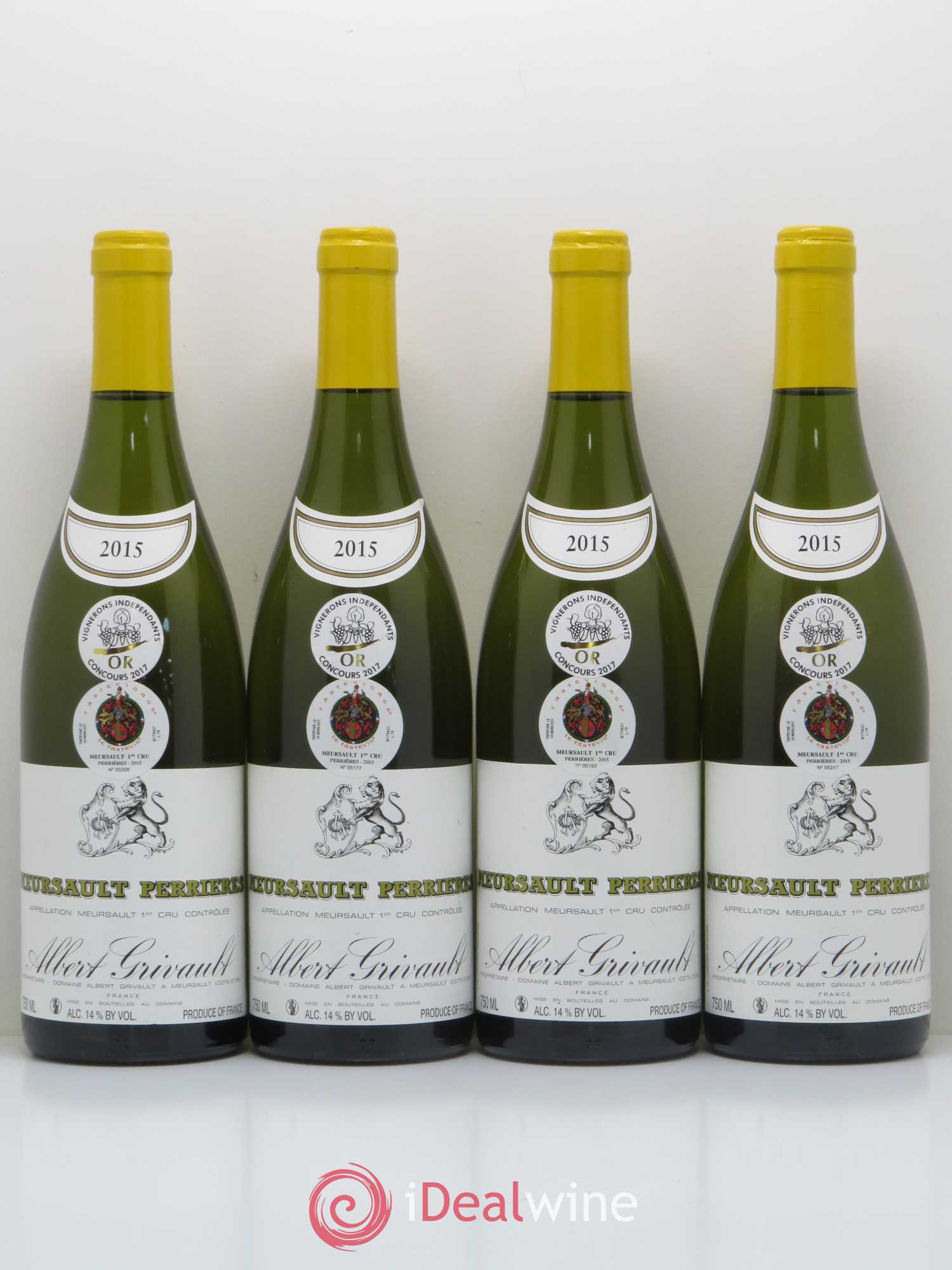 Meursault 1er Cru Perrières Domaine Albert Grivault 2015 - Posten von 4 Flaschen - 0