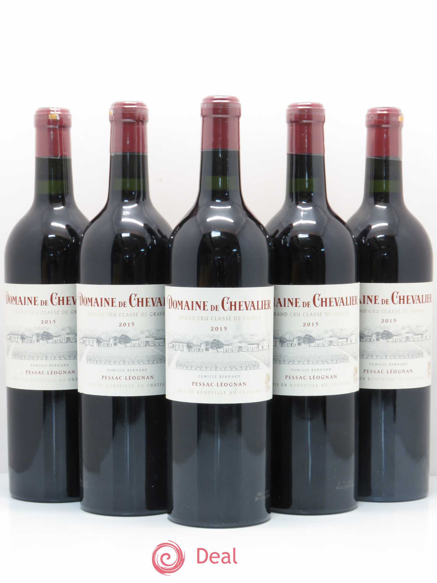 Domaine de Chevalier Cru Classé de Graves 2015 - Lot de 5 bouteilles - 0