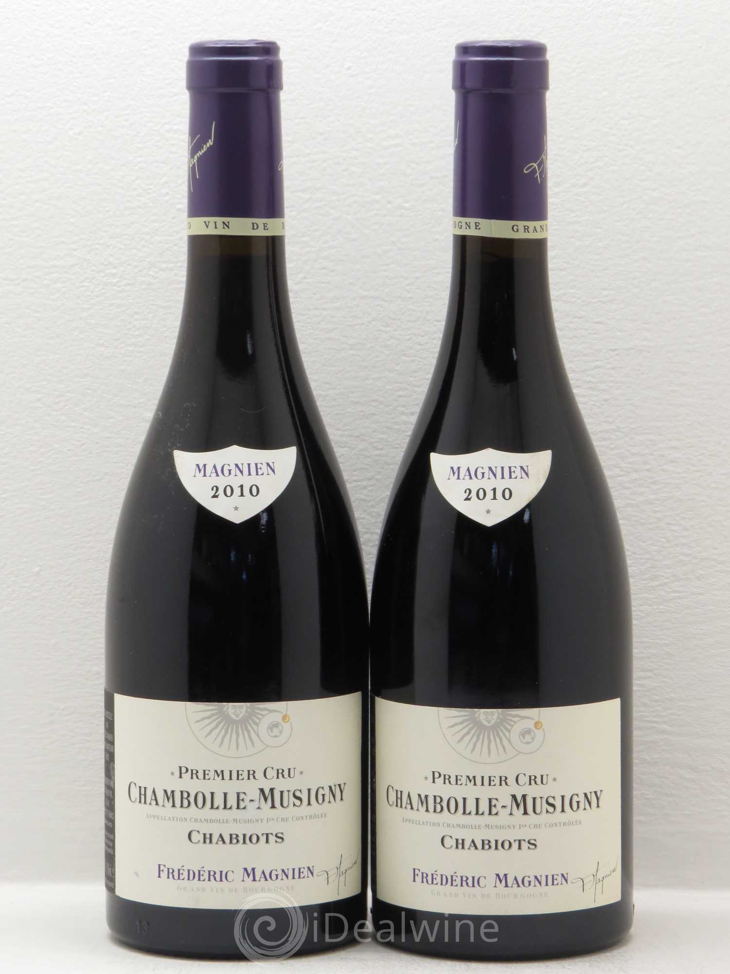 Chambolle-Musigny 1er Cru Les Chabiots F.Magnien 2010 - Posten von 2 Flaschen - 0