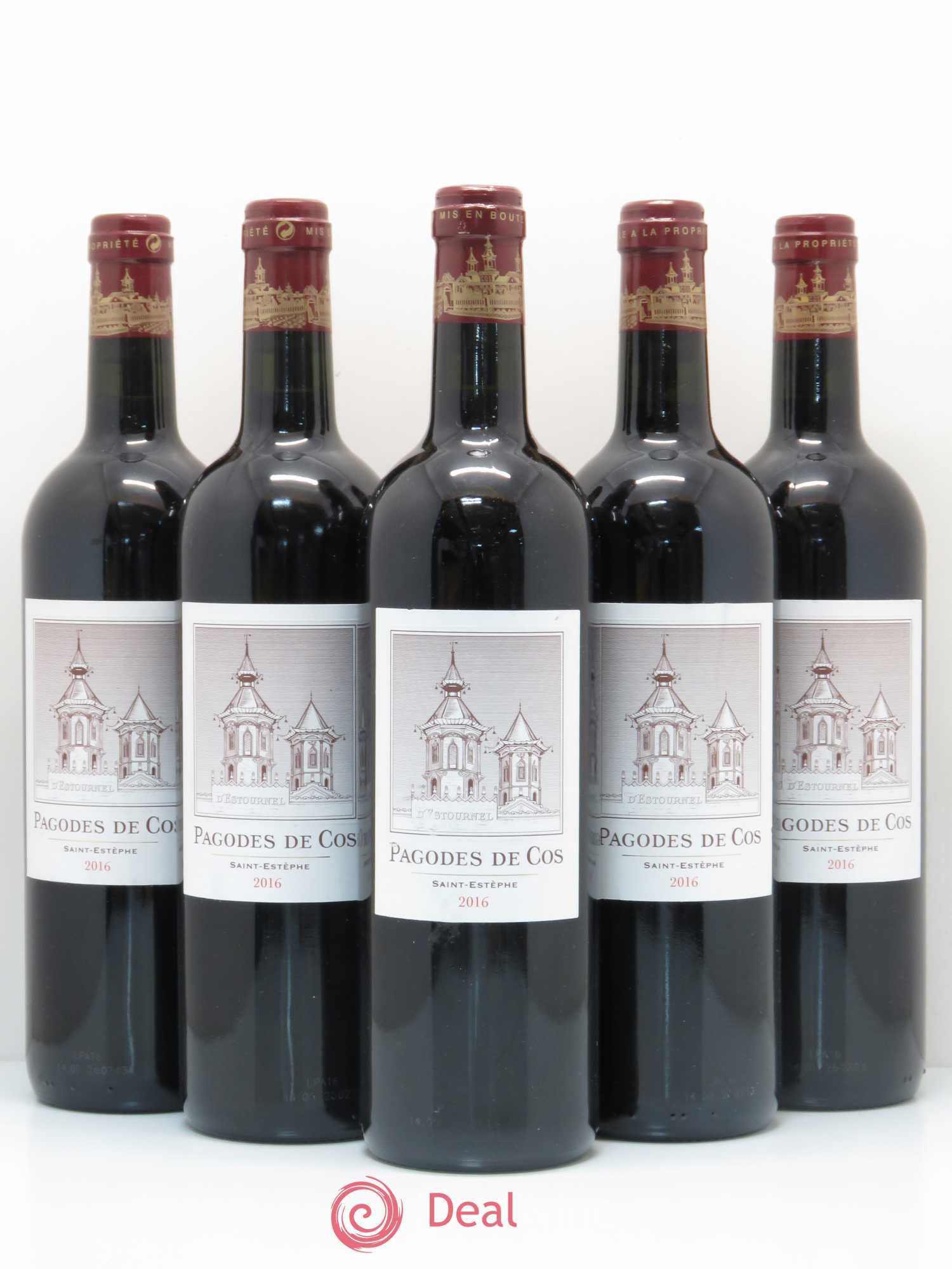Les Pagodes de Cos Second Vin 2016 - Posten von 5 Flaschen - 0