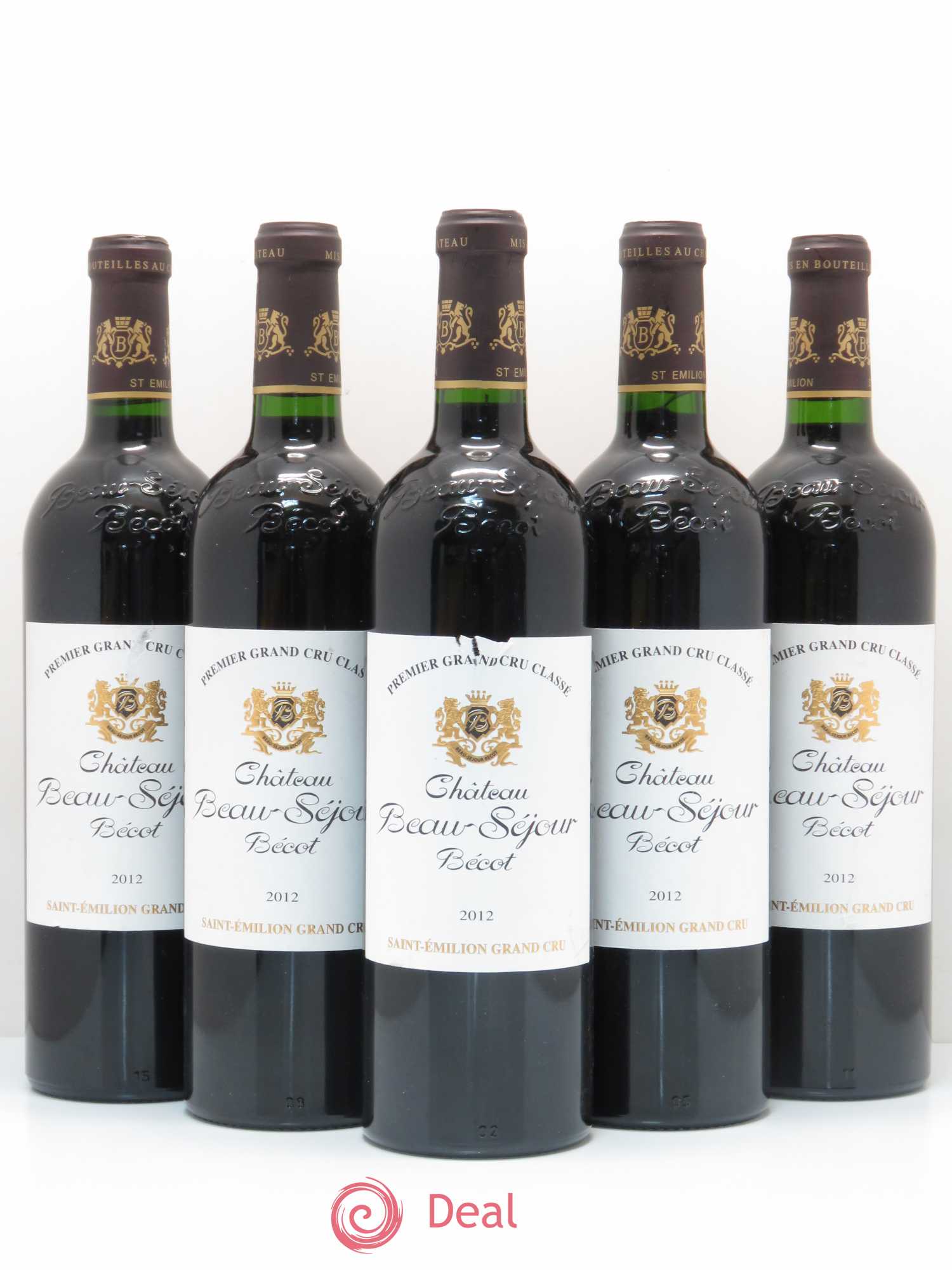 Château Beau-Séjour Bécot 1er Grand Cru Classé B 2012 - Lot de 5 bouteilles - 0