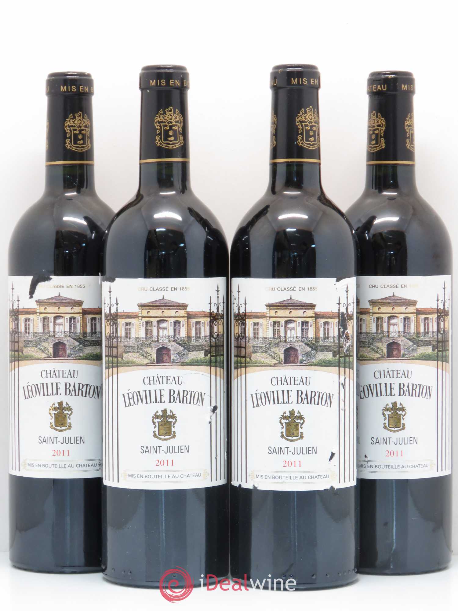 Château Léoville Barton 2ème Grand Cru Classé 2011 - Lot de 4 bouteilles - 0