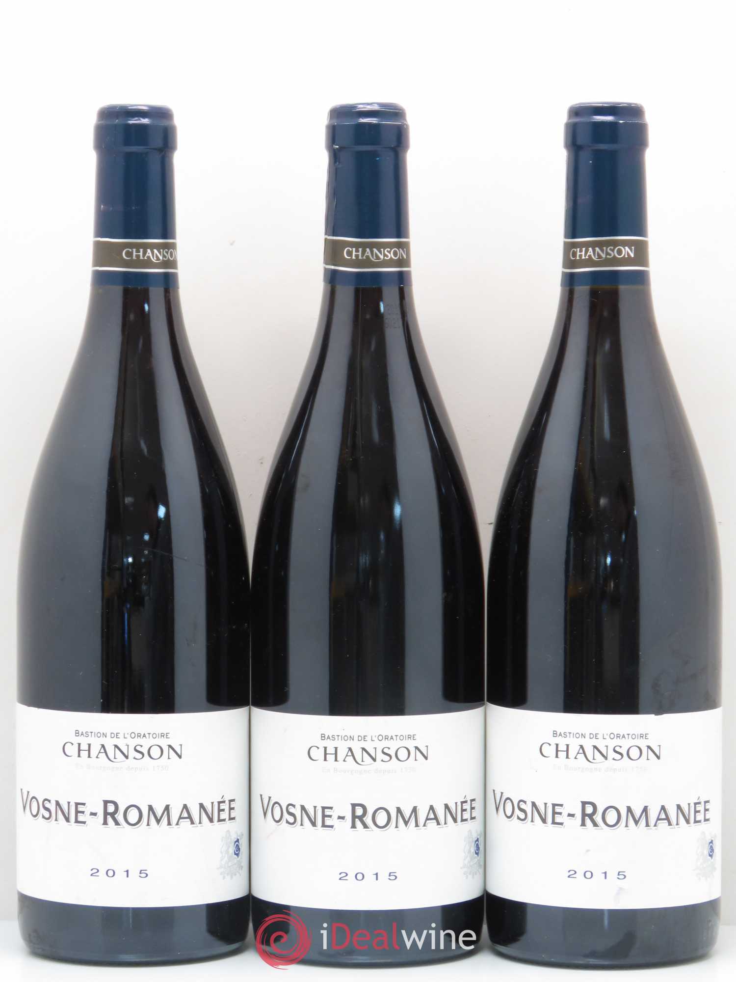 Vosne-Romanée Chanson 2015 - Lot de 3 bouteilles - 0