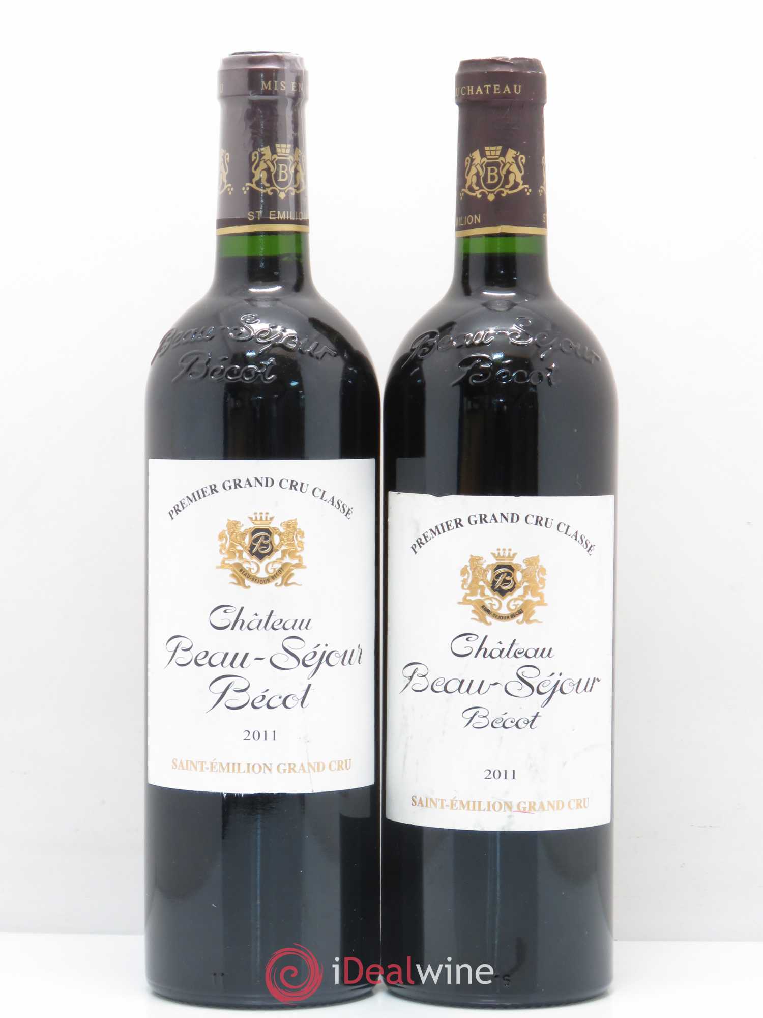 Château Beau-Séjour Bécot 1er Grand Cru Classé B 2011 - Lot de 2 bouteilles - 0