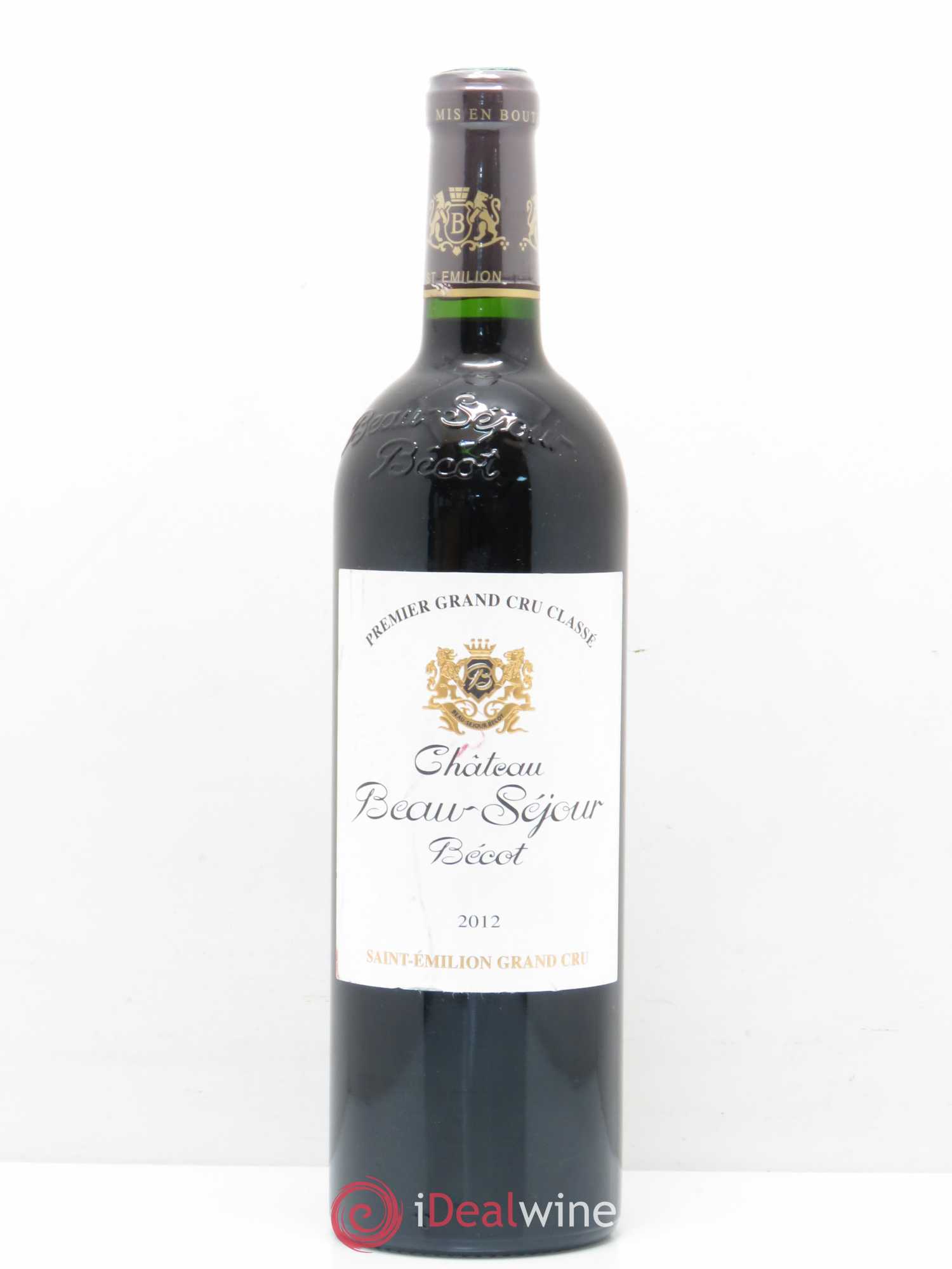 Château Beau-Séjour Bécot 1er Grand Cru Classé B 2012 - Lot de 1 bouteille - 0