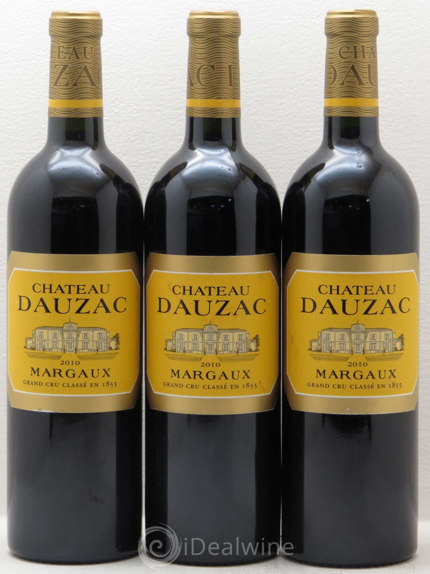 Château Dauzac 5ème Grand Cru Classé 2010 - Lot de 3 bouteilles - 0