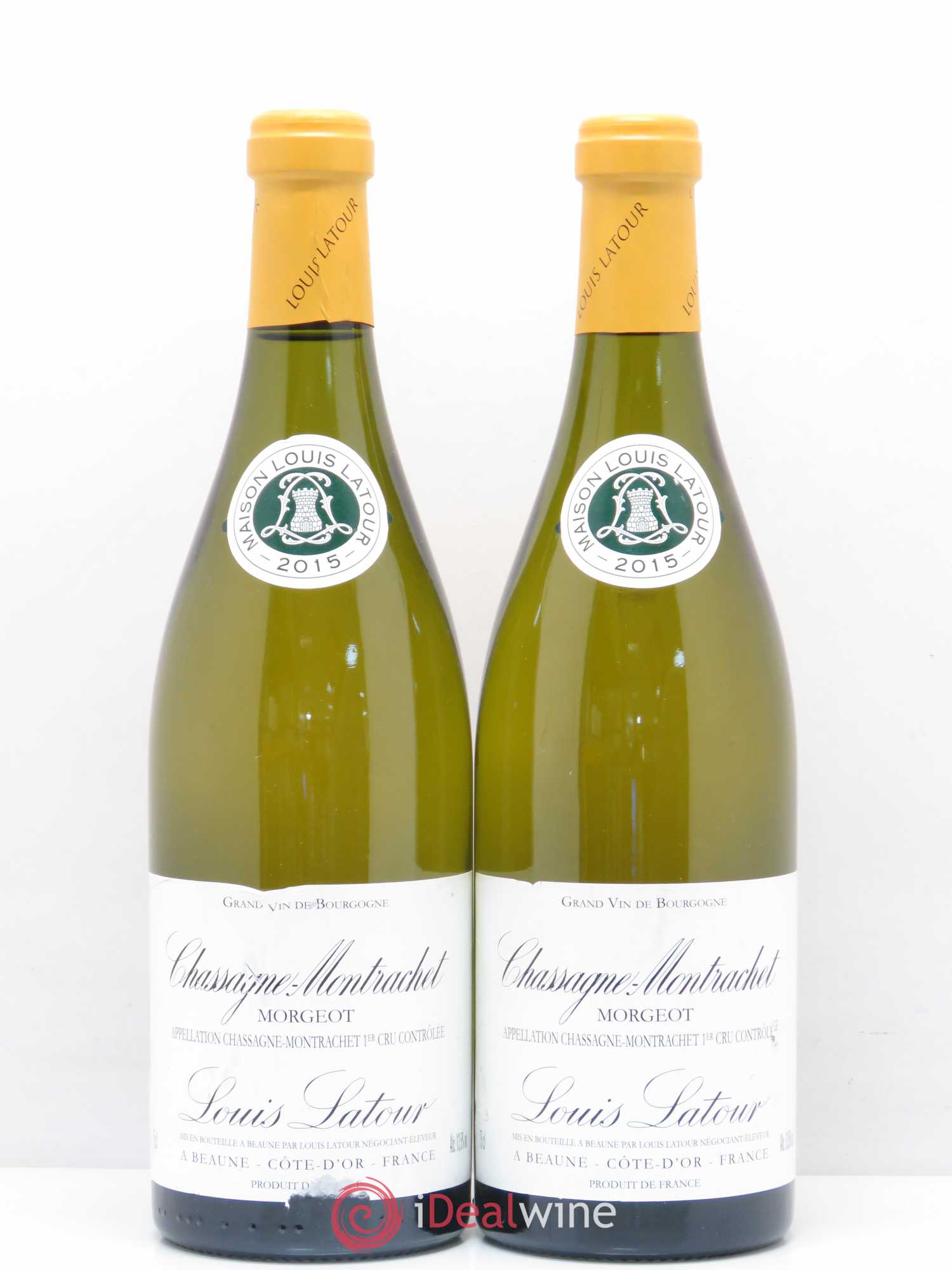 Chassagne-Montrachet 1er Cru Morgeot Louis Latour 2015 - Lot de 2 bouteilles - 0