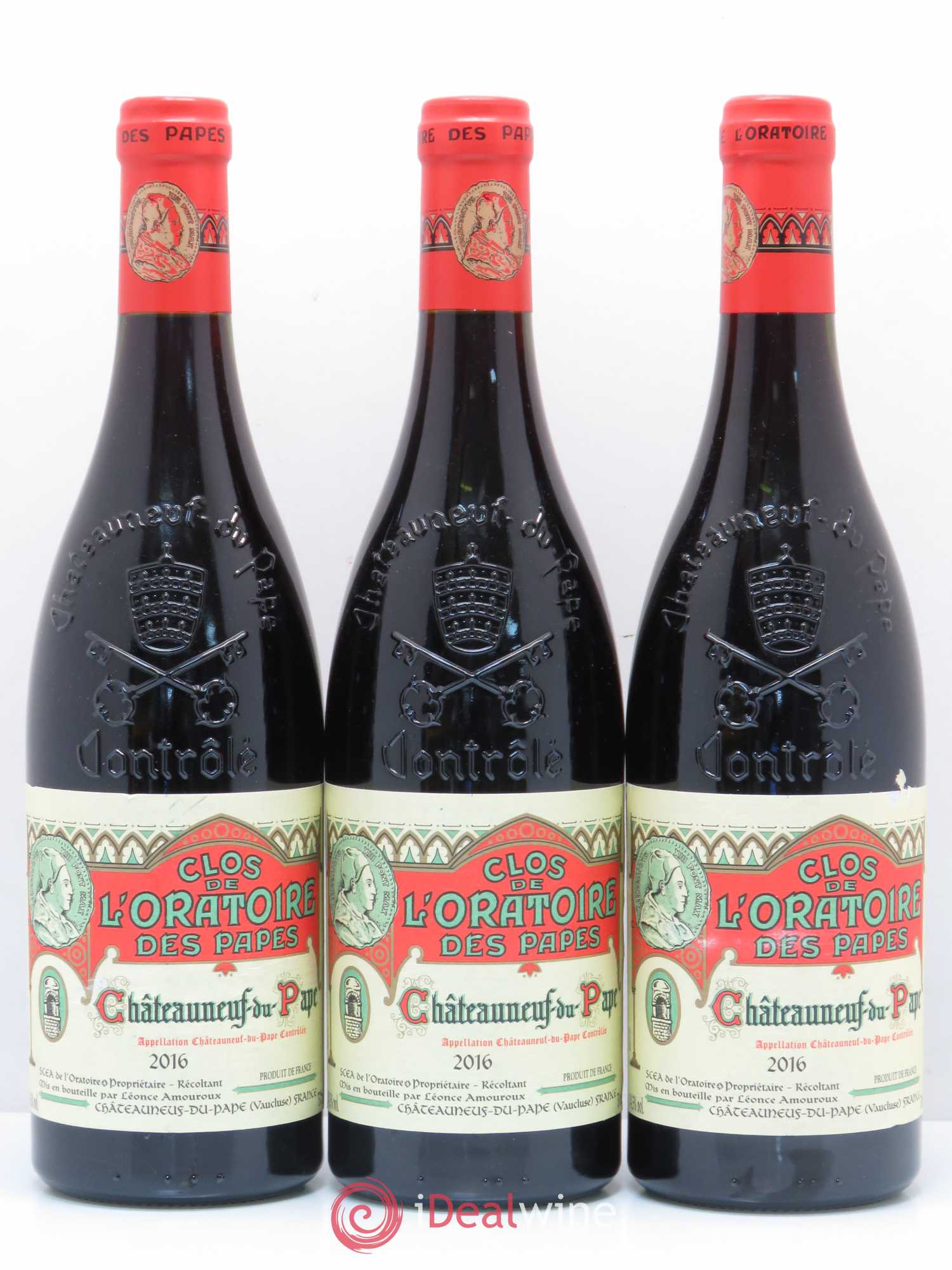 Châteauneuf-du-Pape Clos de l'Oratoire des Papes 2016 - Lot de 5 bouteilles - 1