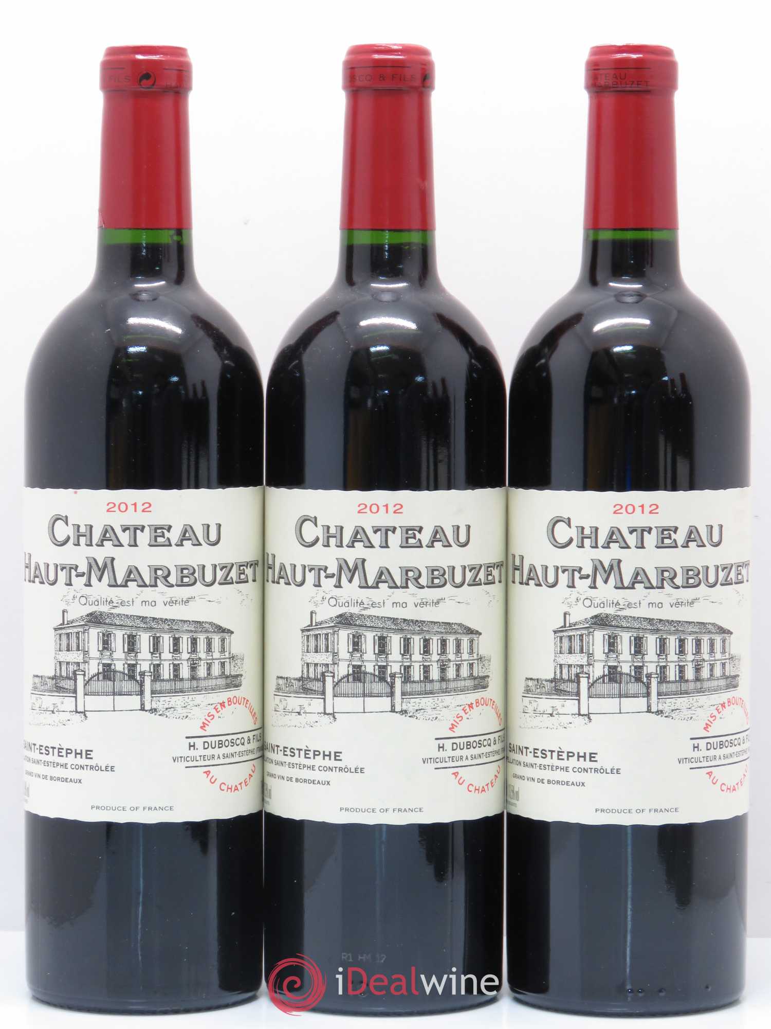 Château Haut Marbuzet 2012 - Lot de 12 bouteilles - 1
