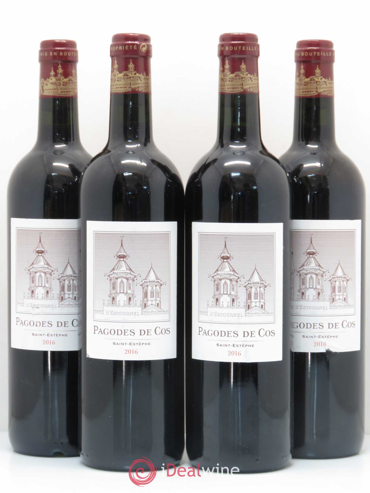 Les Pagodes de Cos Second Vin 2016 - Posten von 4 Flaschen - 0