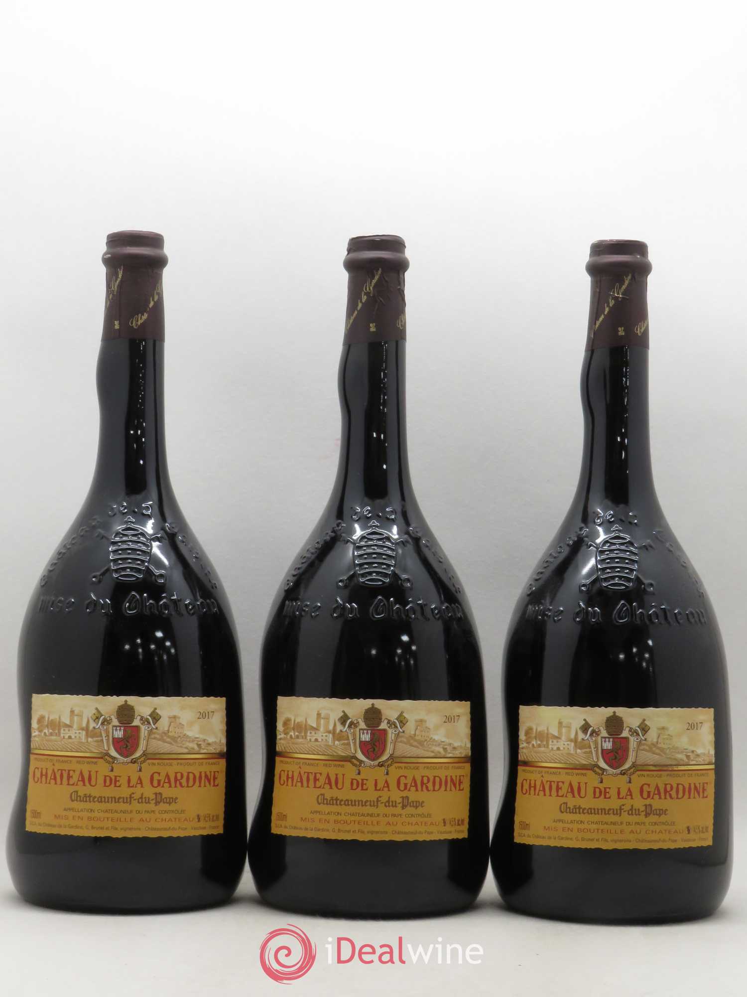 Châteauneuf-du-Pape Château de La Gardine Famille Brunel 2017 - Lot de 3 magnums - 0