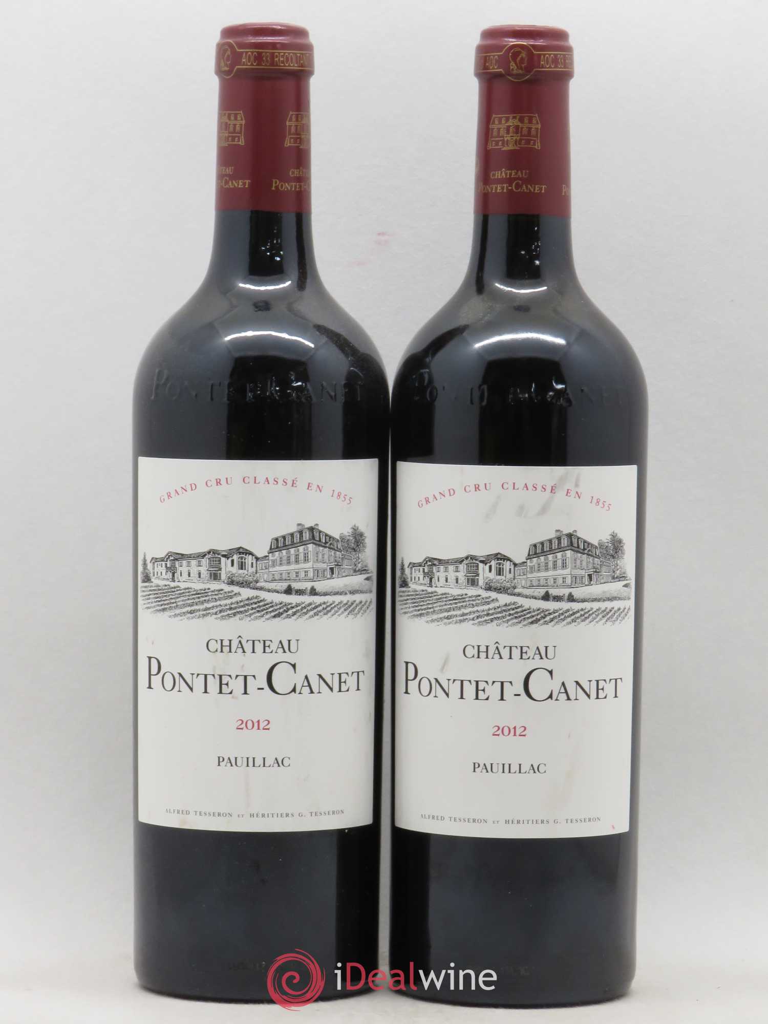 Château Pontet Canet 5ème Grand Cru Classé 2012 - Lot de 2 bouteilles - 0