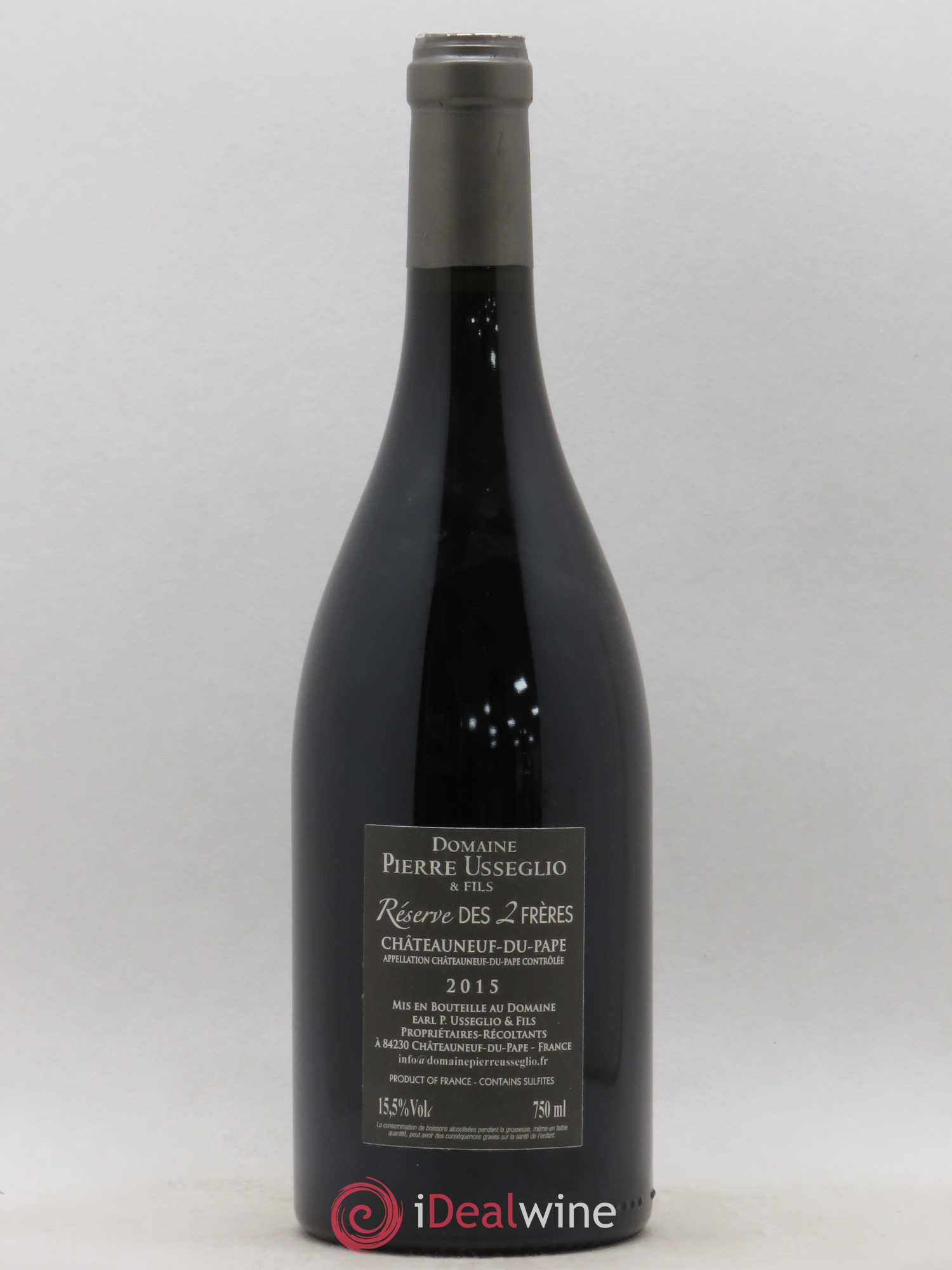 Châteauneuf-du-Pape Réserve des 2 frères Pierre Usseglio & Fils 2015 - Lot de 1 bouteille - 1
