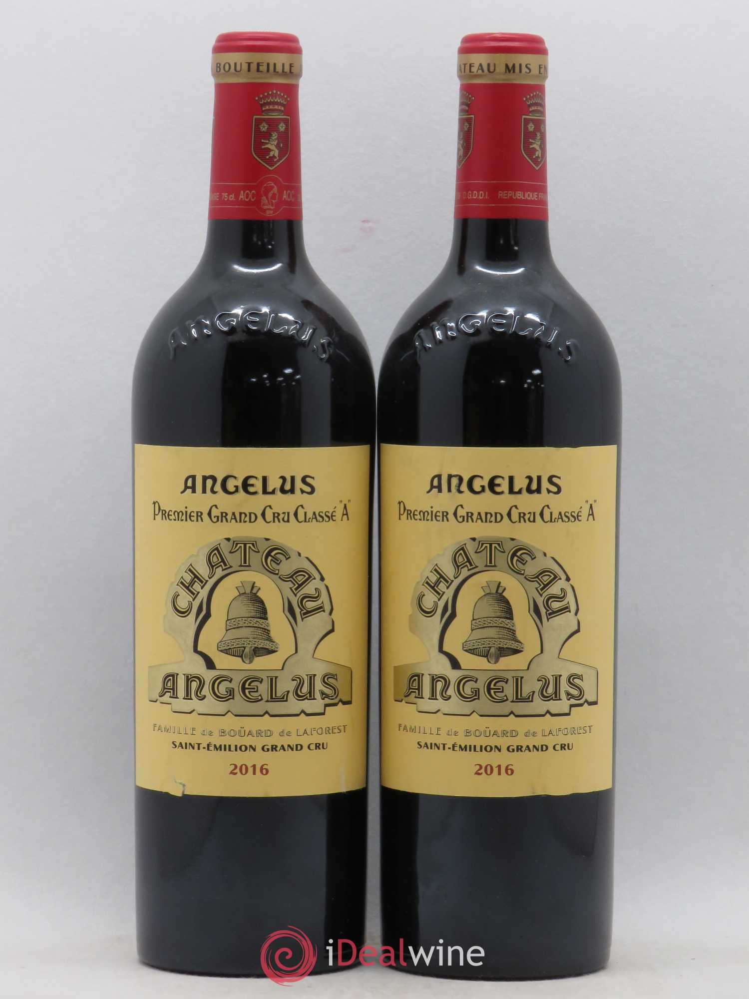 Château Angélus 1er Grand Cru Classé A 2016 - Lot de 2 bouteilles - 0