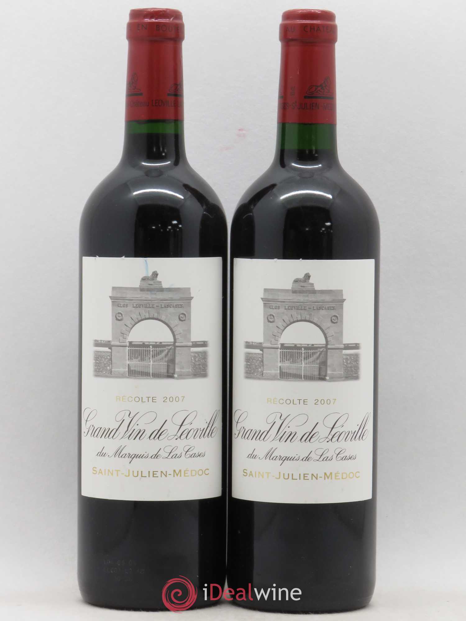 Château Léoville Las Cases 2ème Grand Cru Classé 2007 - Lot de 2 bouteilles - 0