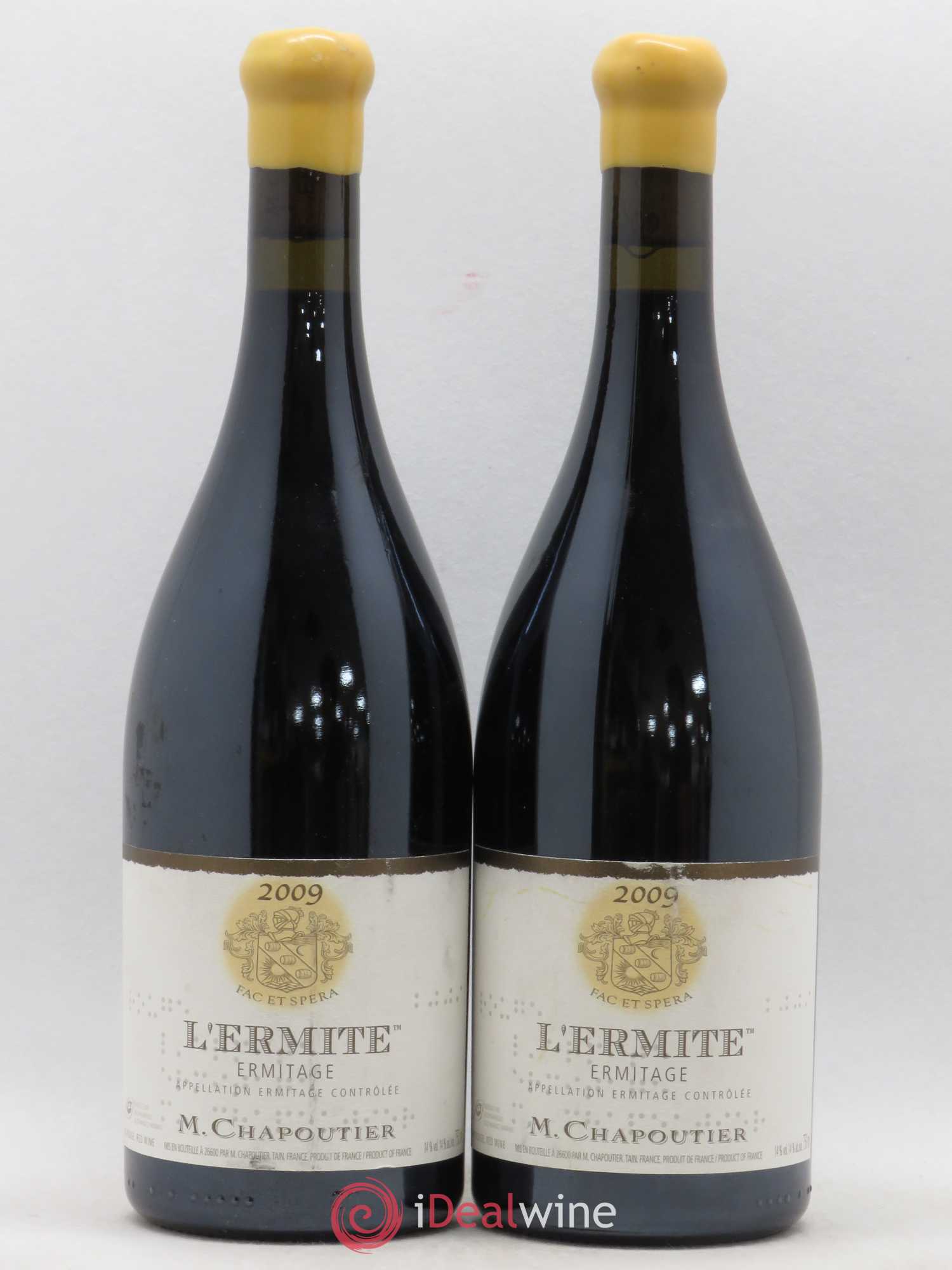 Hermitage Ermitage l'Ermite Chapoutier 2009 - Lot de 2 bouteilles - 0
