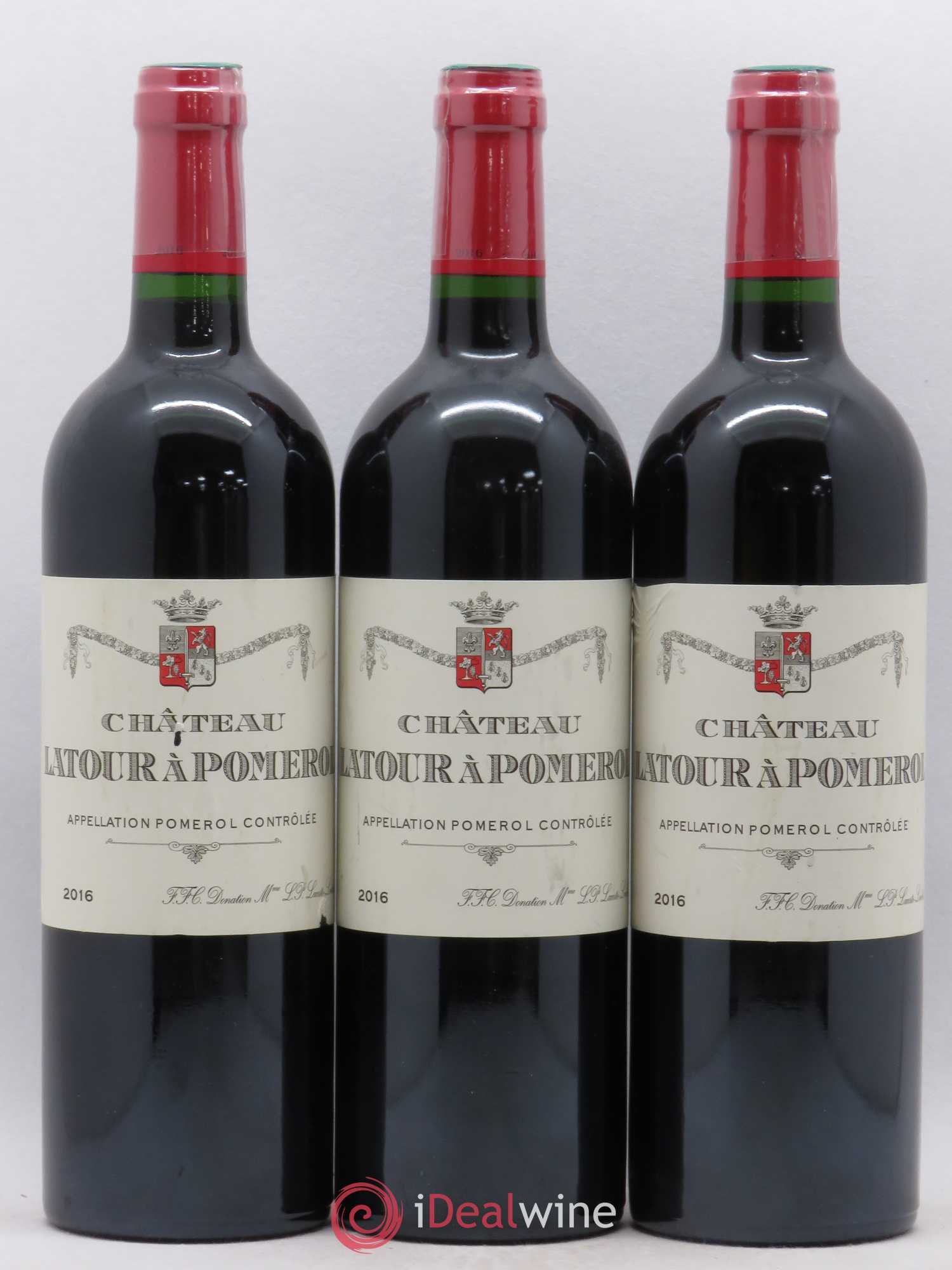 Château Latour à Pomerol 2016 - Lot de 3 bouteilles - 0