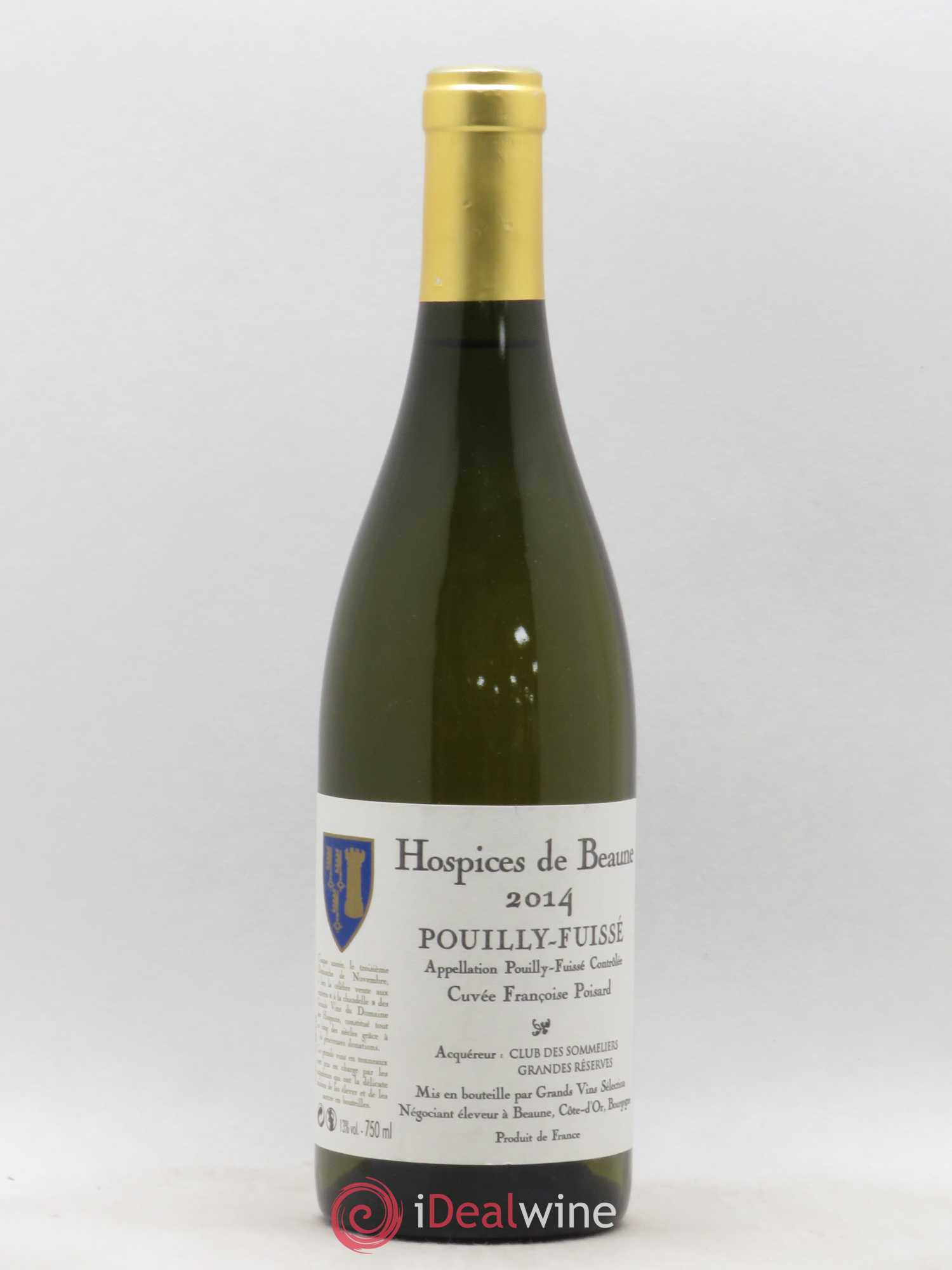 Pouilly-Fuissé Hospices de Beaune Club des Sommeliers Grandes Réserves Cuvée Françoise Poisard 2014 - Posten von 1 Flasche - 0