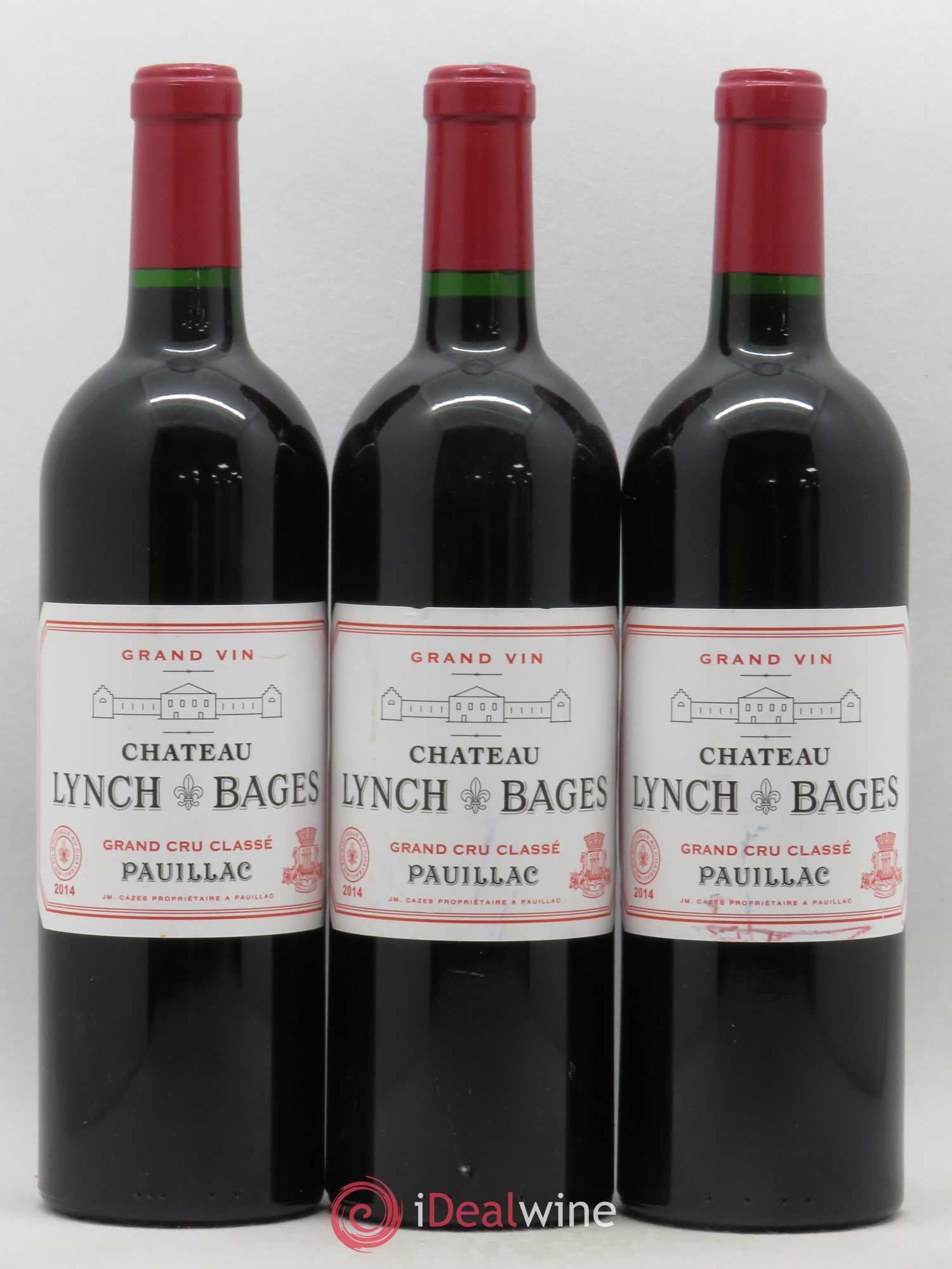 Château Lynch Bages 5ème Grand Cru Classé 2014 - Lot de 3 bouteilles - 0