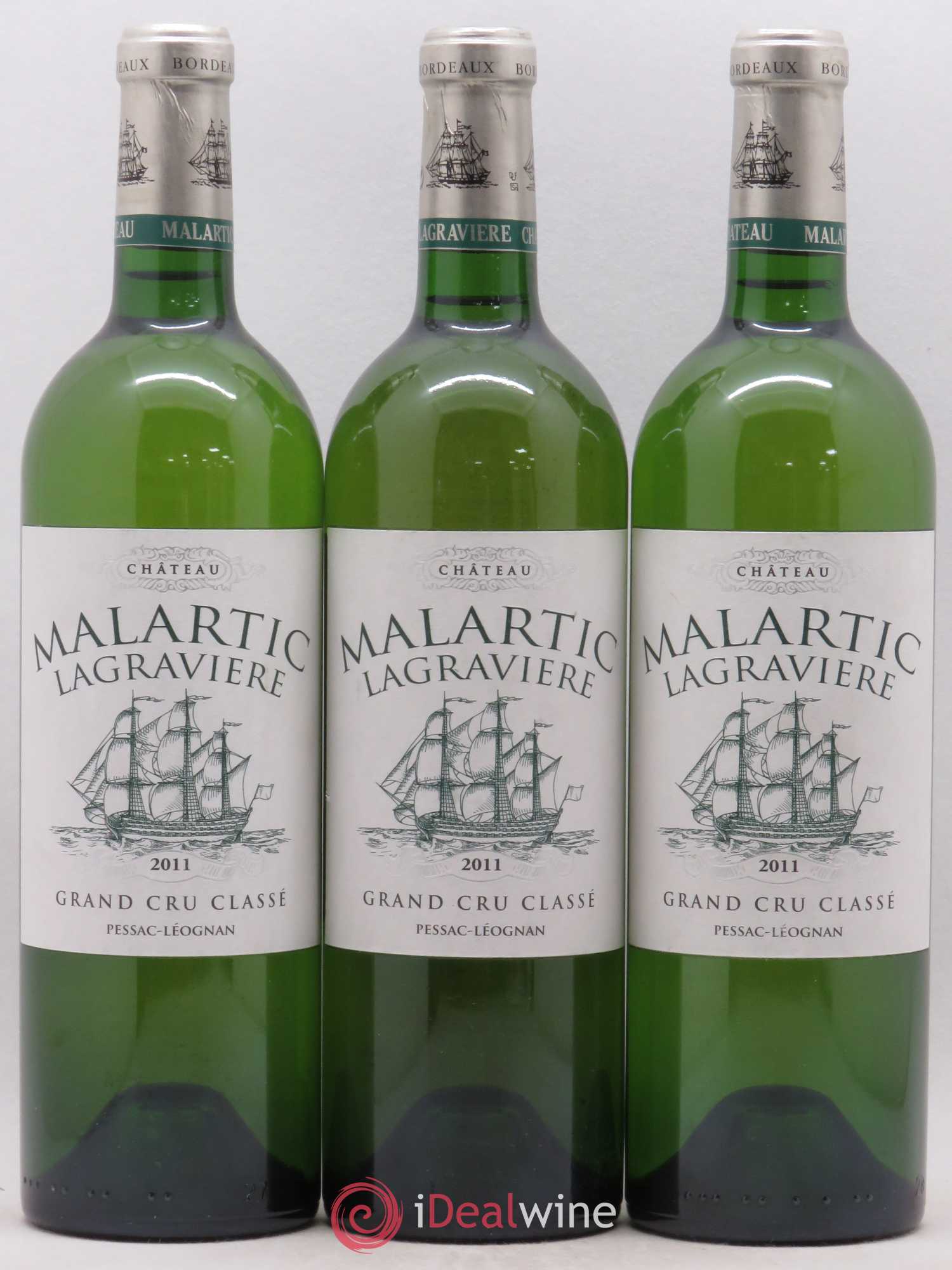 Château Malartic-Lagravière Cru Classé de Graves 2011 - Lot de 3 bouteilles - 0