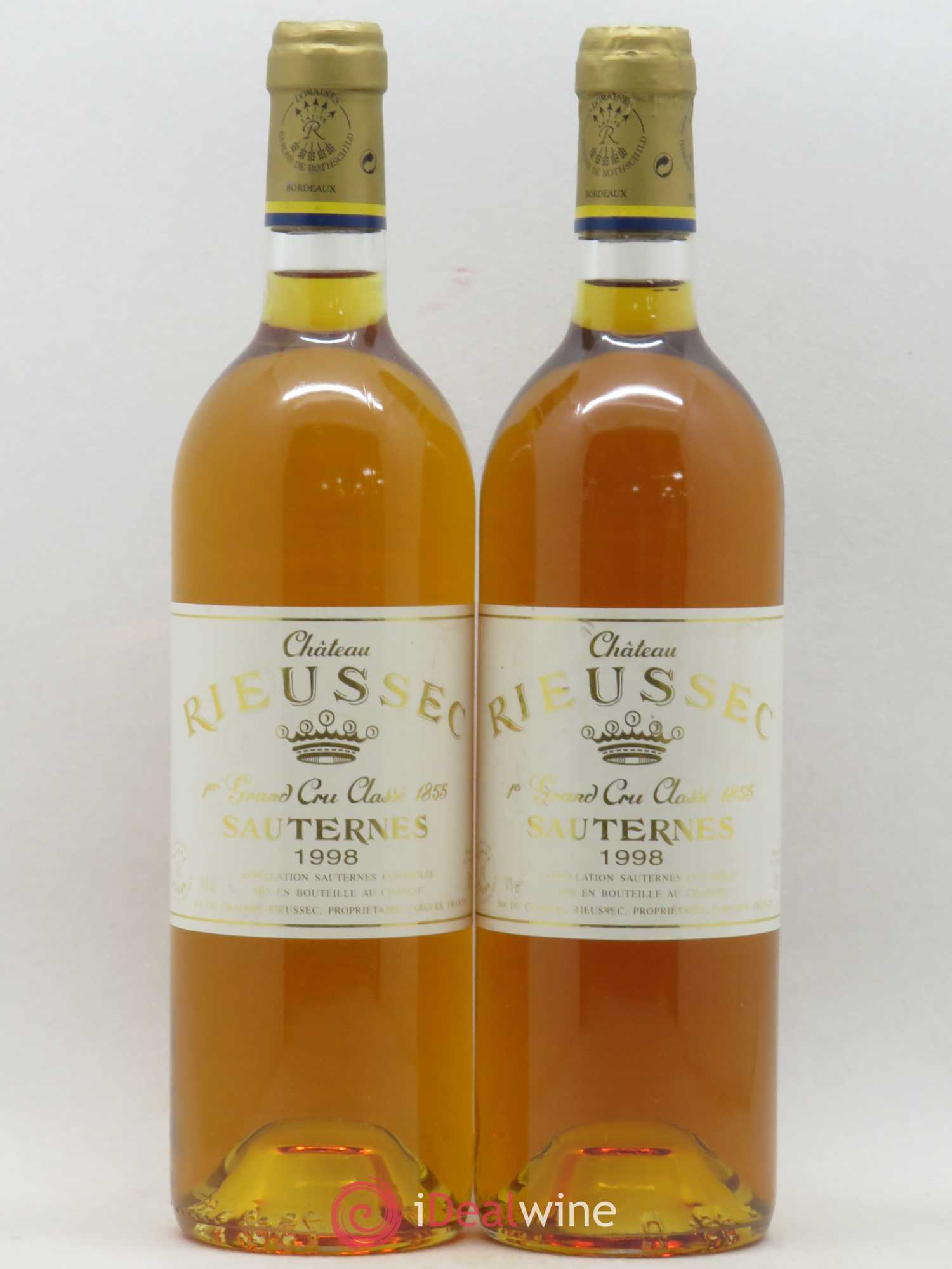 Château Rieussec 1er Grand Cru Classé 1998 - Lotto di 2 bottiglie - 0