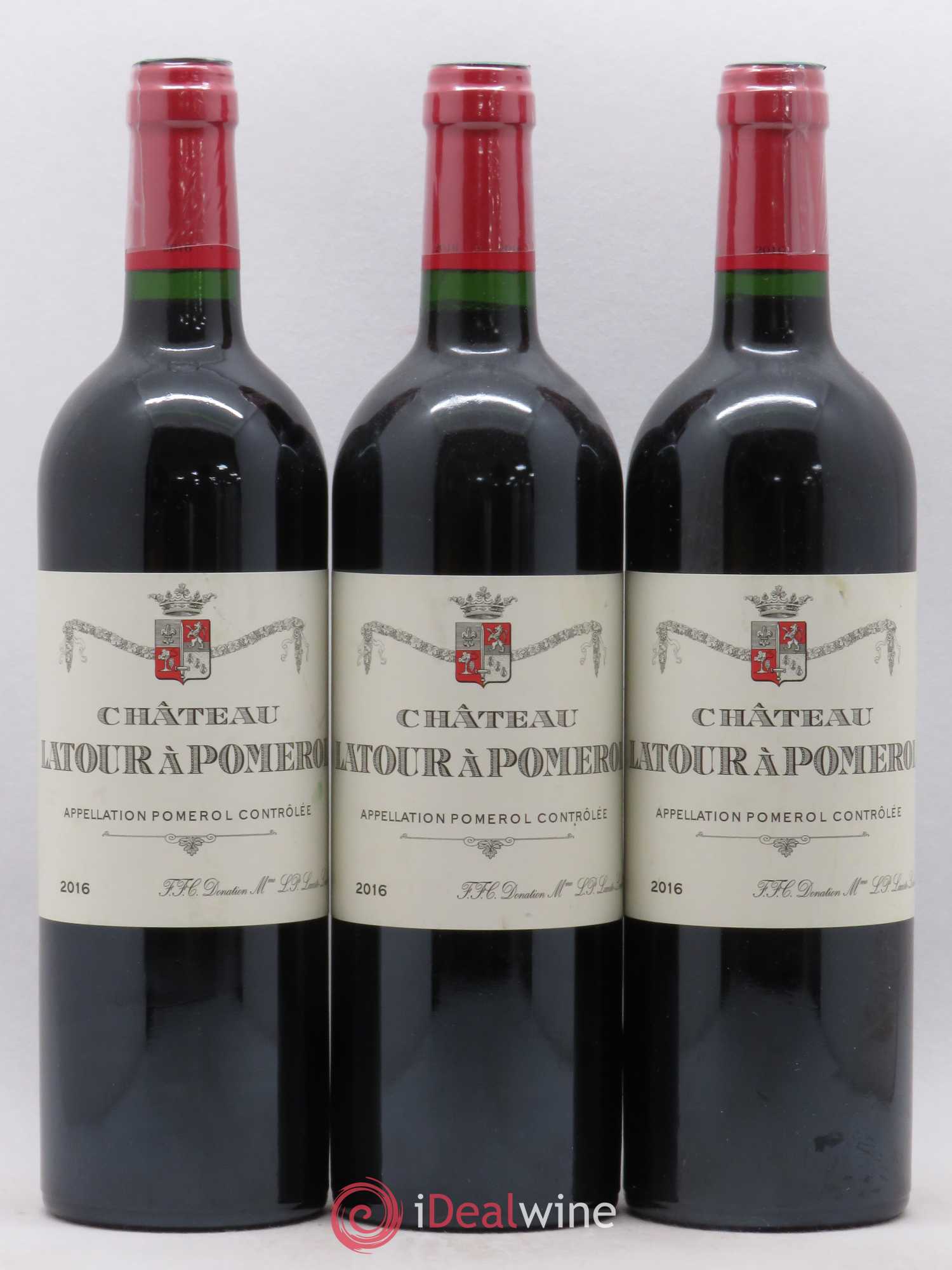 Château Latour à Pomerol 2016 - Lot de 3 bouteilles - 0