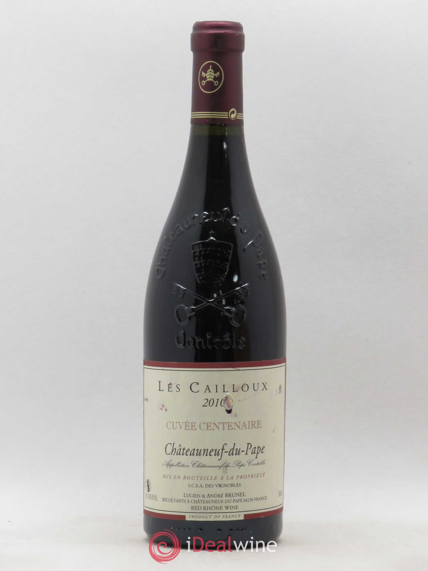 Châteauneuf-du-Pape Les Cailloux Cuvée Centenaire André Brunel 2010 - Lot de 1 bouteille - 0
