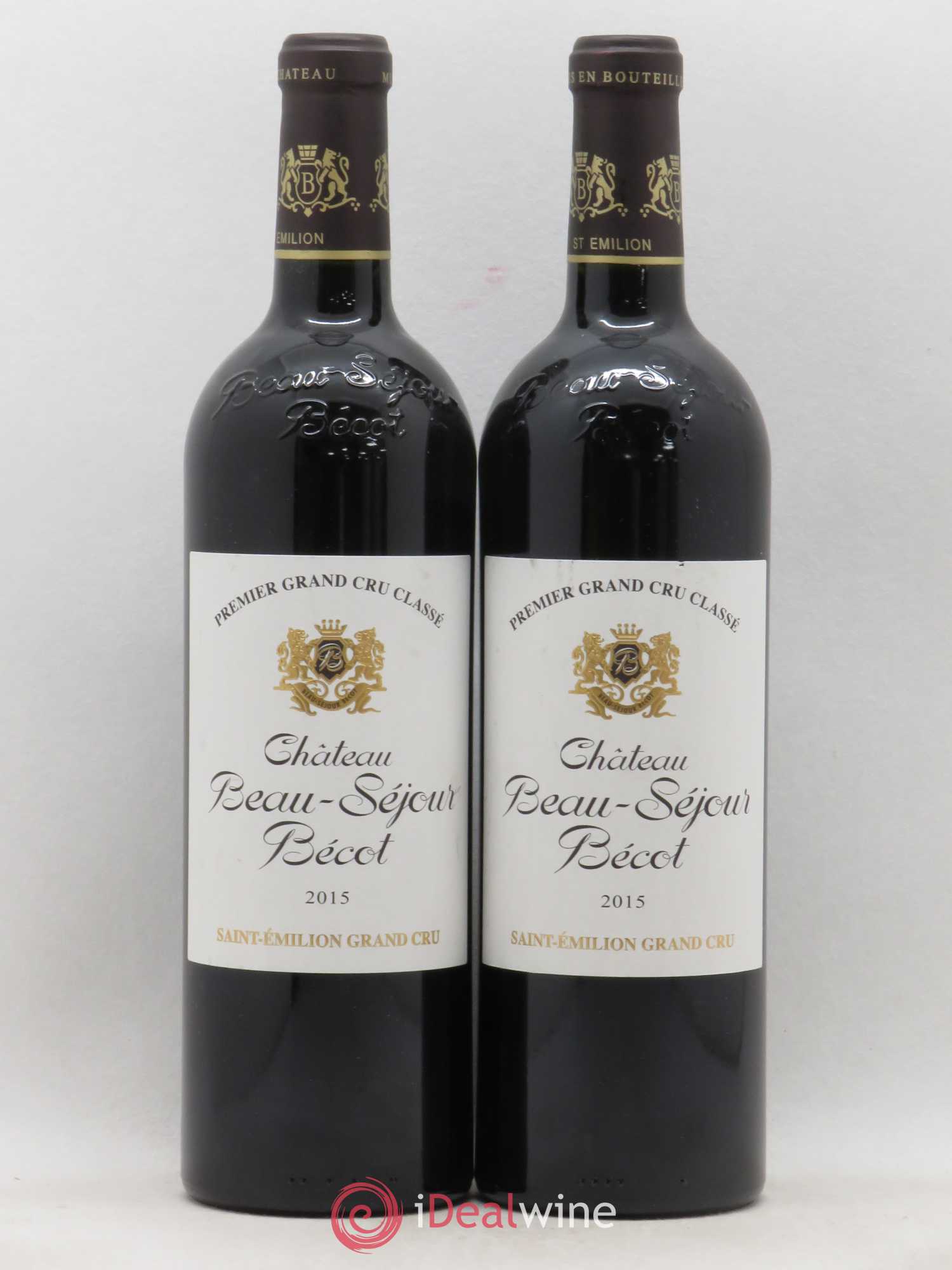 Château Beau-Séjour Bécot 1er Grand Cru Classé B 2015 - Lot de 2 bouteilles - 0