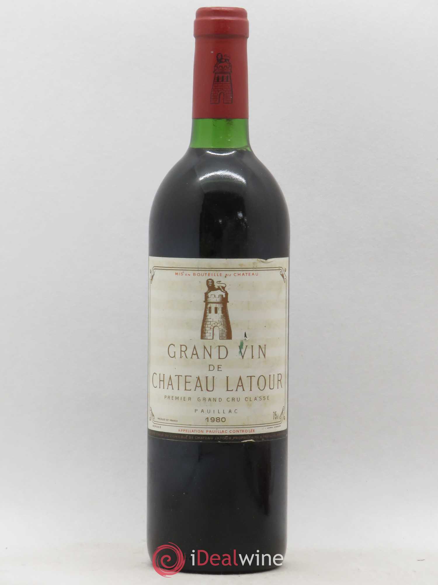 Château Latour 1er Grand Cru Classé 1980 - Lot de 1 bouteille - 0