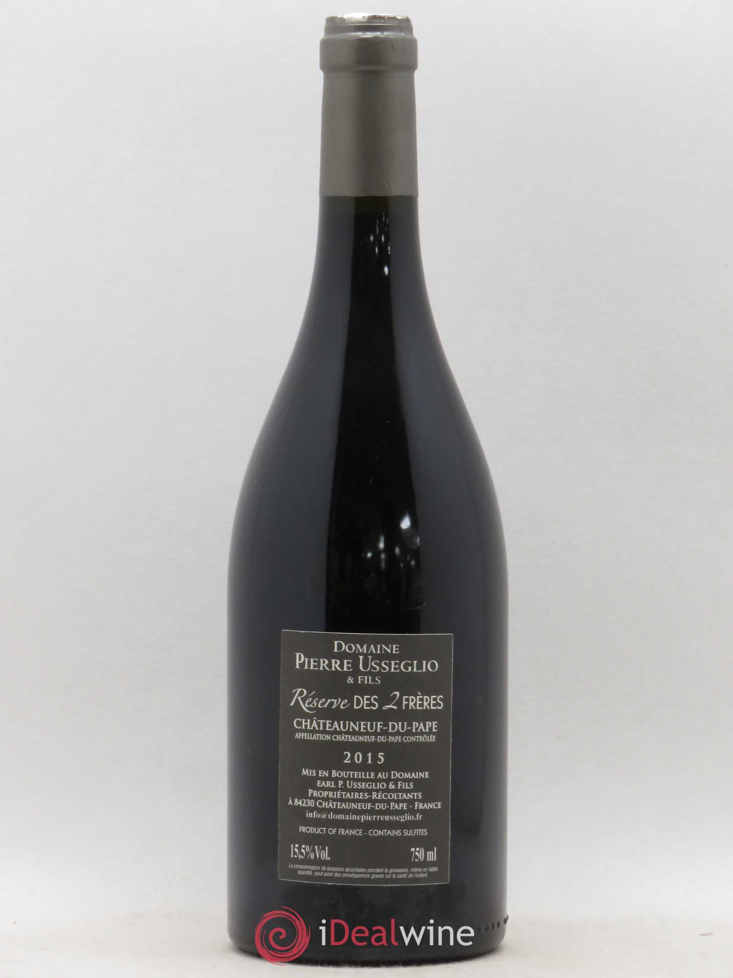 Châteauneuf-du-Pape Réserve des 2 frères Pierre Usseglio & Fils 2015 - Lot de 1 bouteille - 1