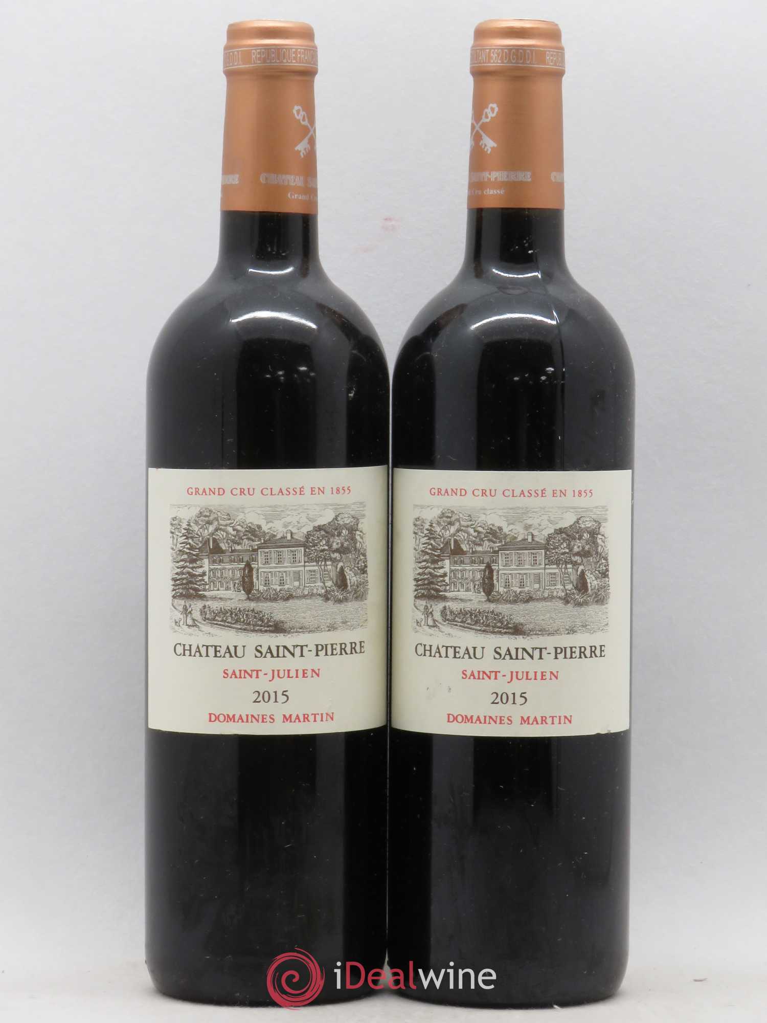 Château Saint-Pierre 4ème Grand Cru Classé 2015 - Lot de 2 bouteilles - 0