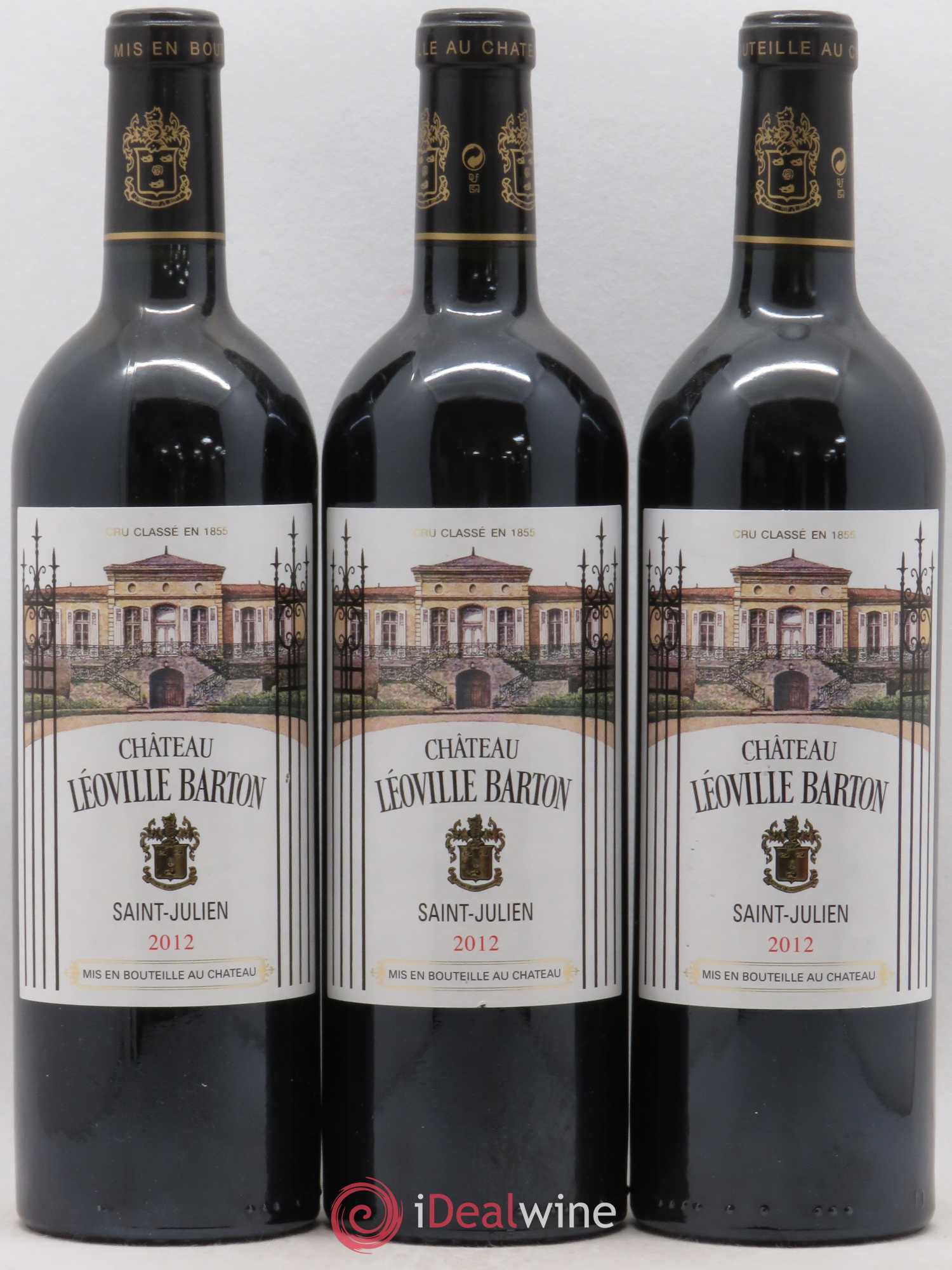 Château Léoville Barton 2ème Grand Cru Classé 2012 - Lot de 3 bouteilles - 0
