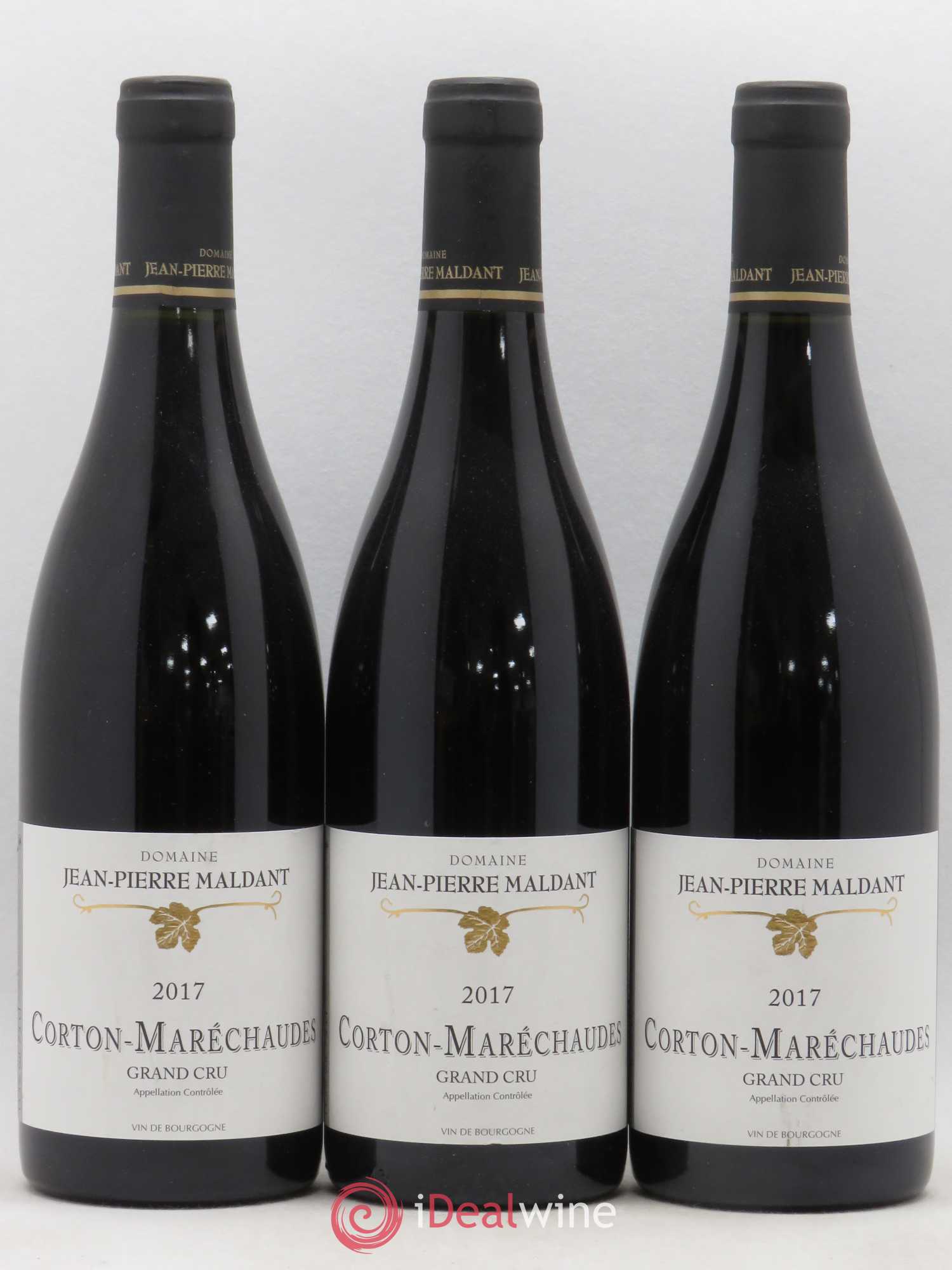 Corton Grand Cru Marechaudes Domaine Jean Pierre Maldant 2017 - Posten von 3 Flaschen - 0