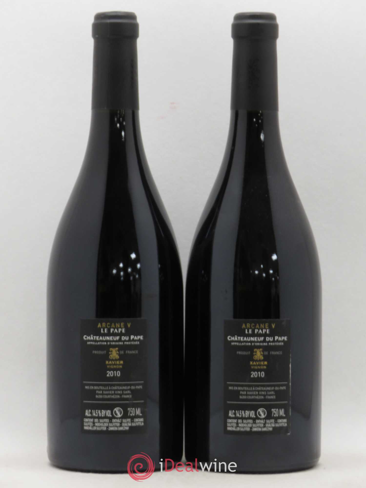 Châteauneuf-du-Pape Le Pape Arcane V Domaine Xavier Vignon 2010 - Lot de 2 bouteilles - 1